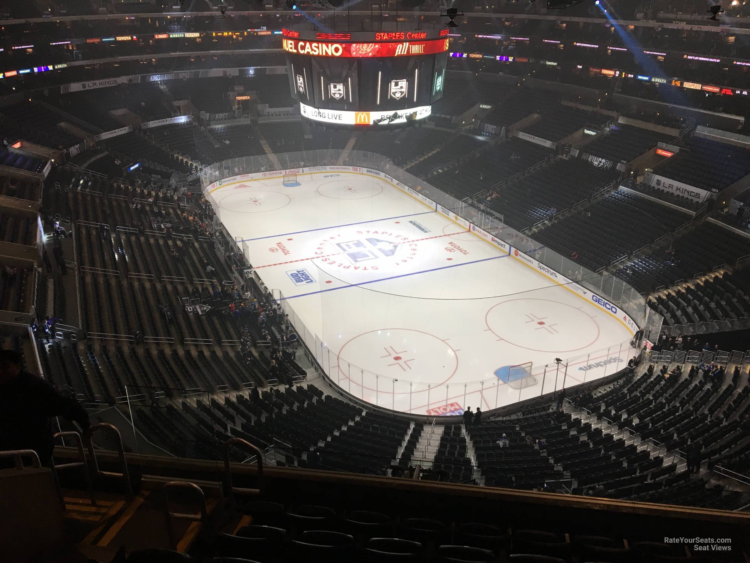 section 329, row 7 seat view  for hockey - crypto.com arena