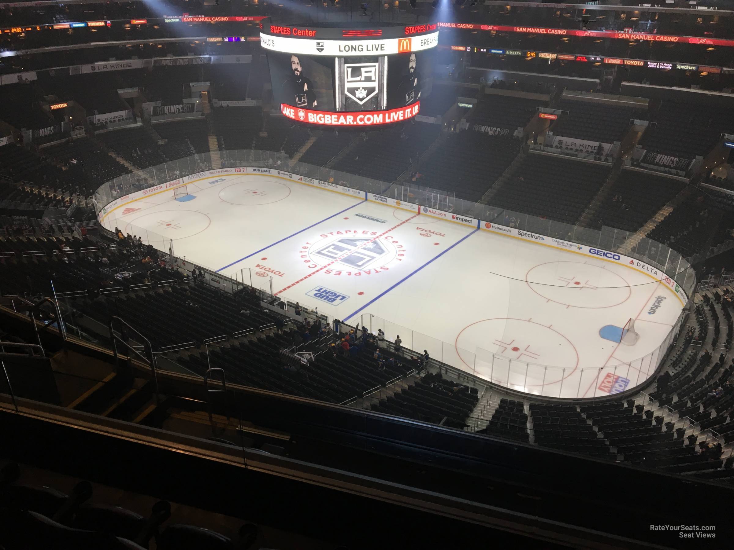 section 332, row 7 seat view  for hockey - crypto.com arena