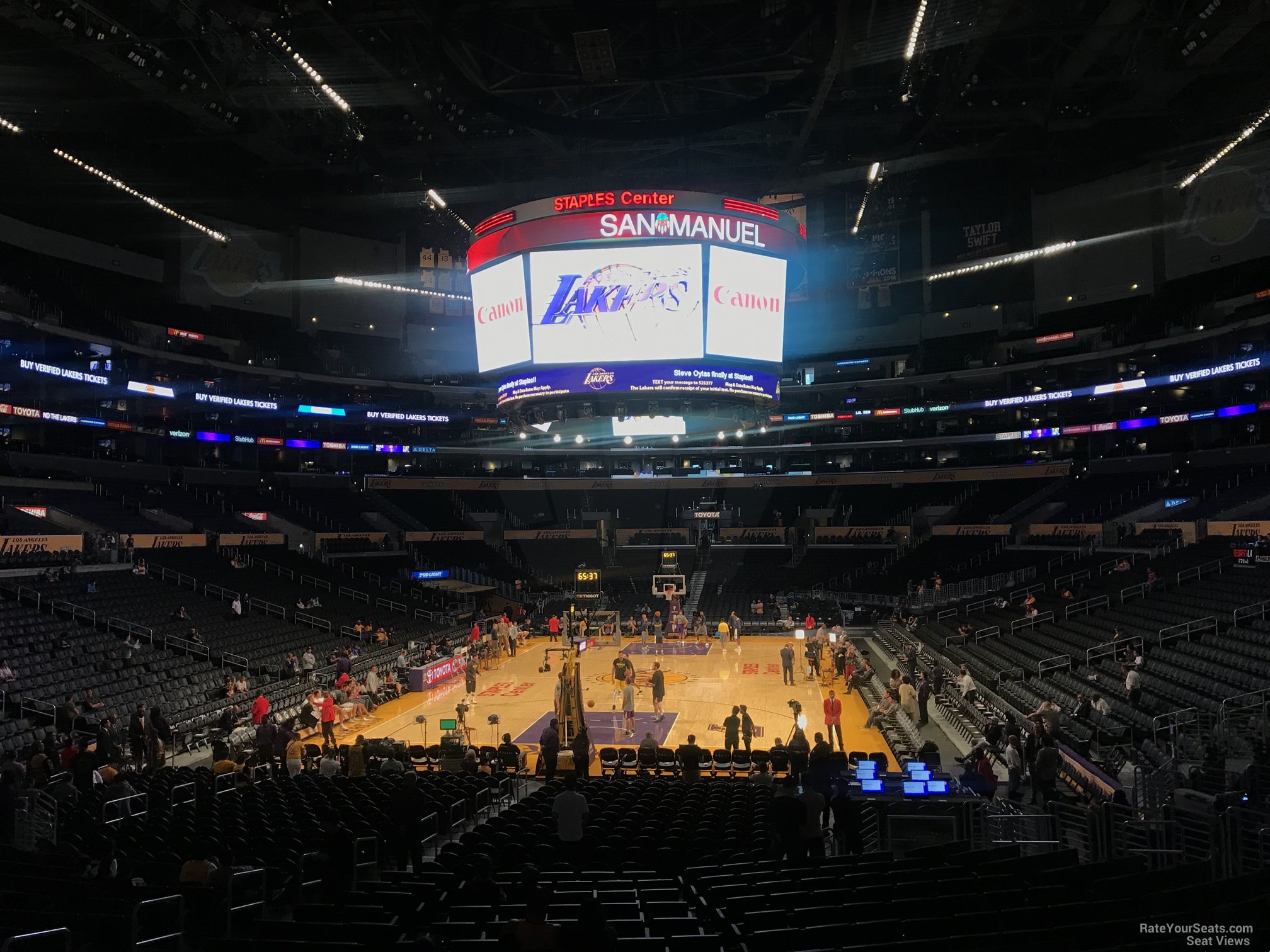 Staples Center Section 115 - Clippers/Lakers - RateYourSeats.com