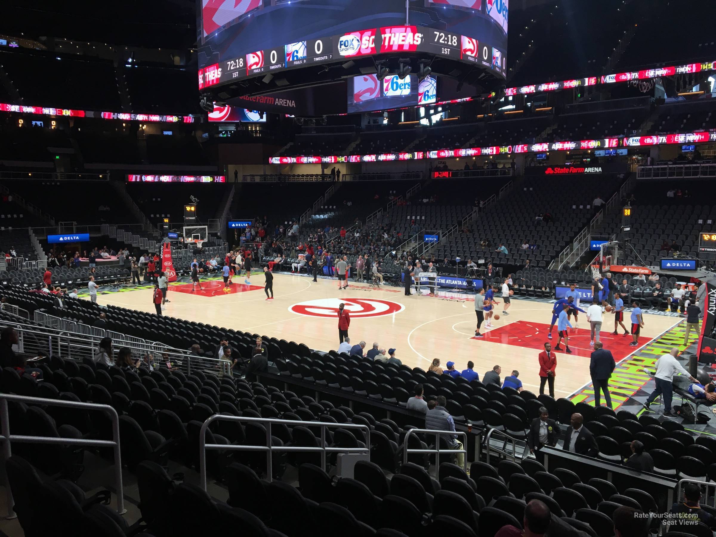 State Farm Arena, section 101, home of Atlanta Thrashers, Atlanta