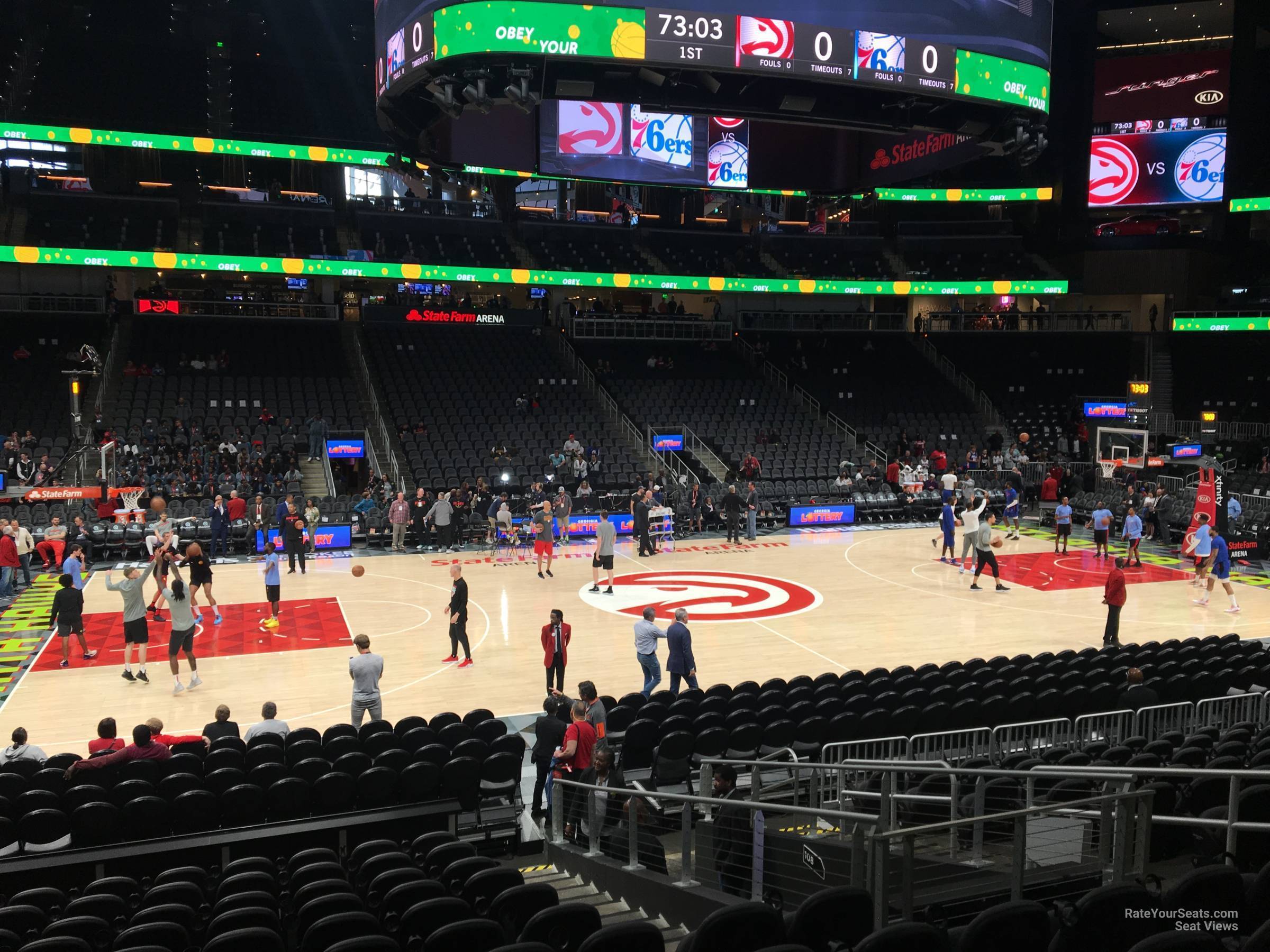 State Farm Arena Section 109 - Atlanta Hawks - RateYourSeats.com