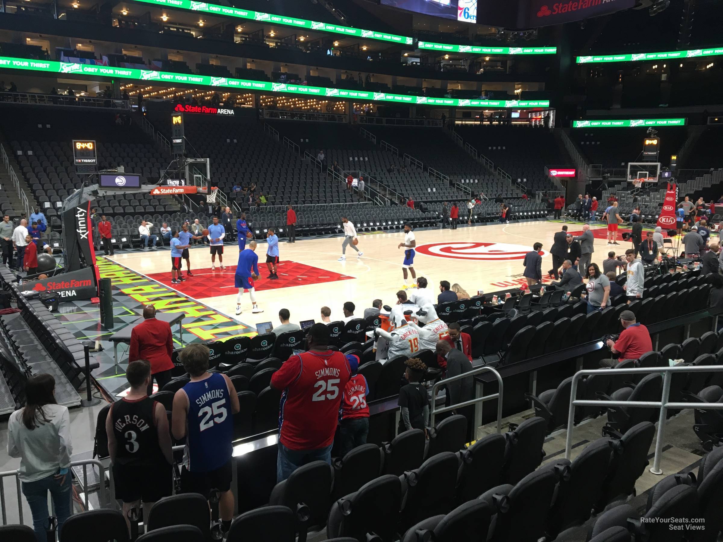 Section 121 at State Farm Arena - Atlanta Hawks - RateYourSeats.com