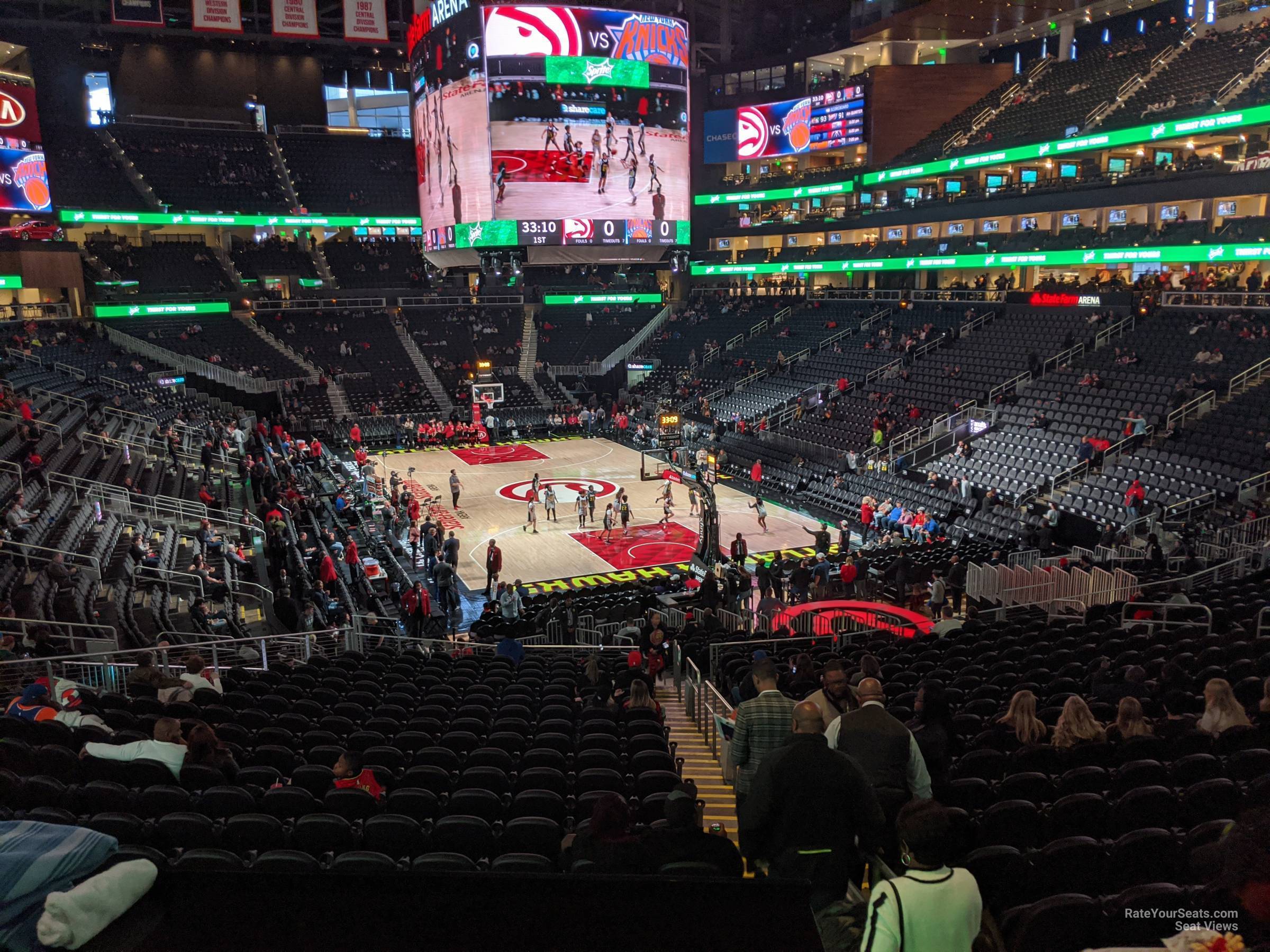 terrace 15, row aa seat view  for basketball - state farm arena