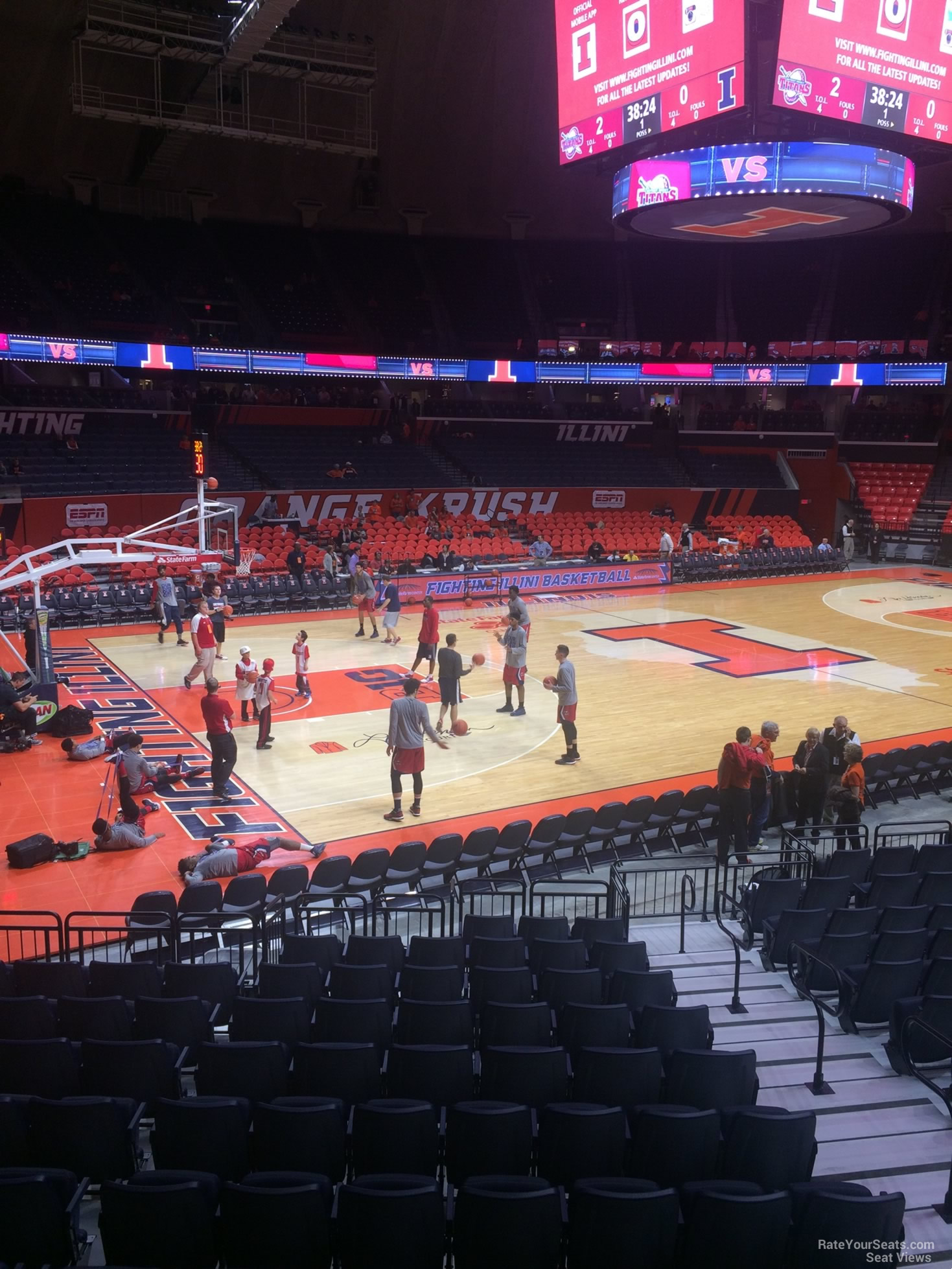 section 103, row 13 seat view  - state farm center