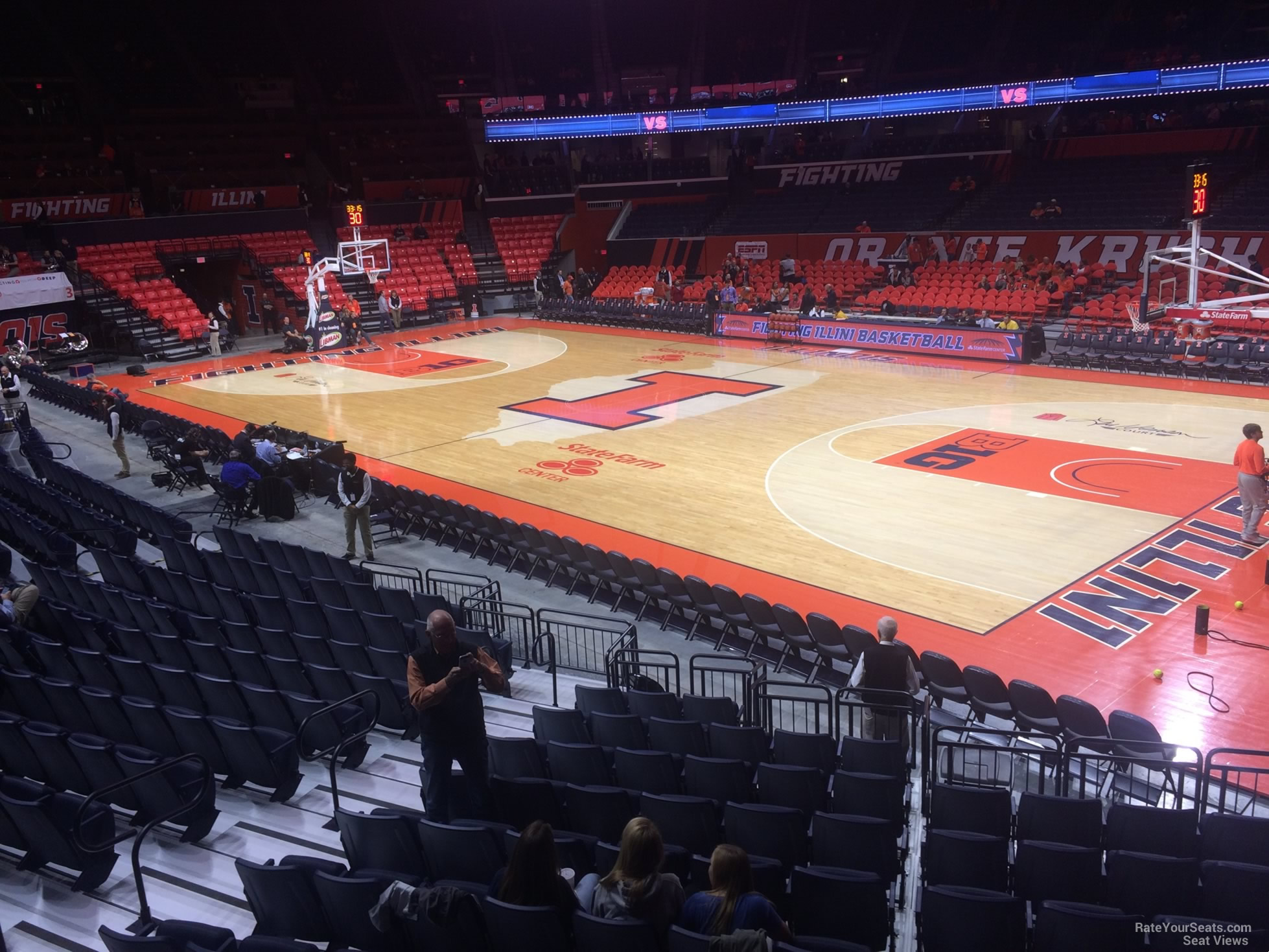 section 119, row 13 seat view  - state farm center