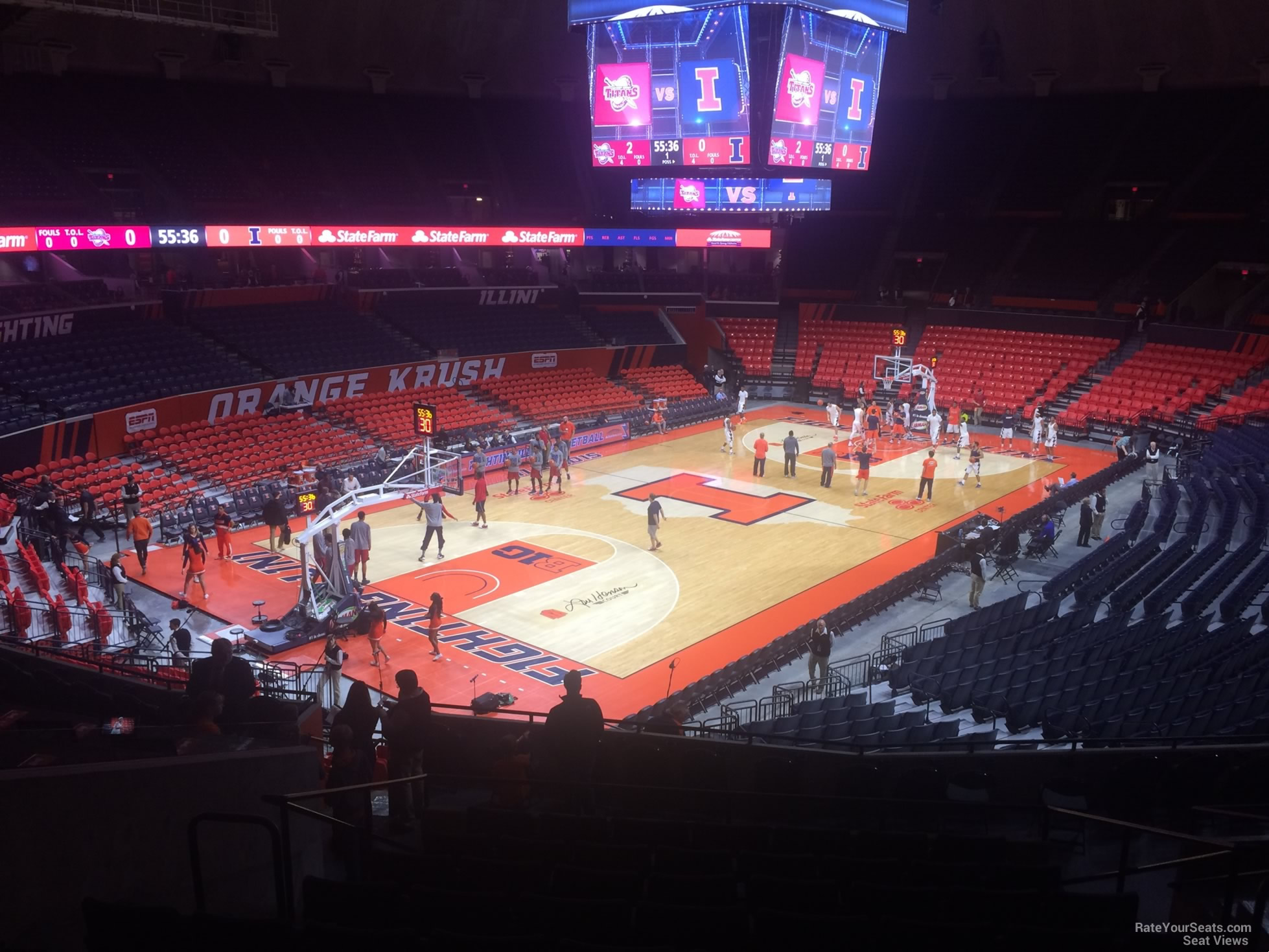 section 125, row 11 seat view  - state farm center