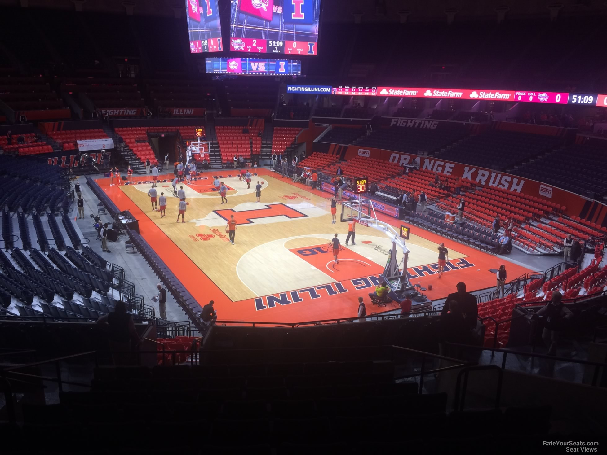 section 138, row 11 seat view  - state farm center