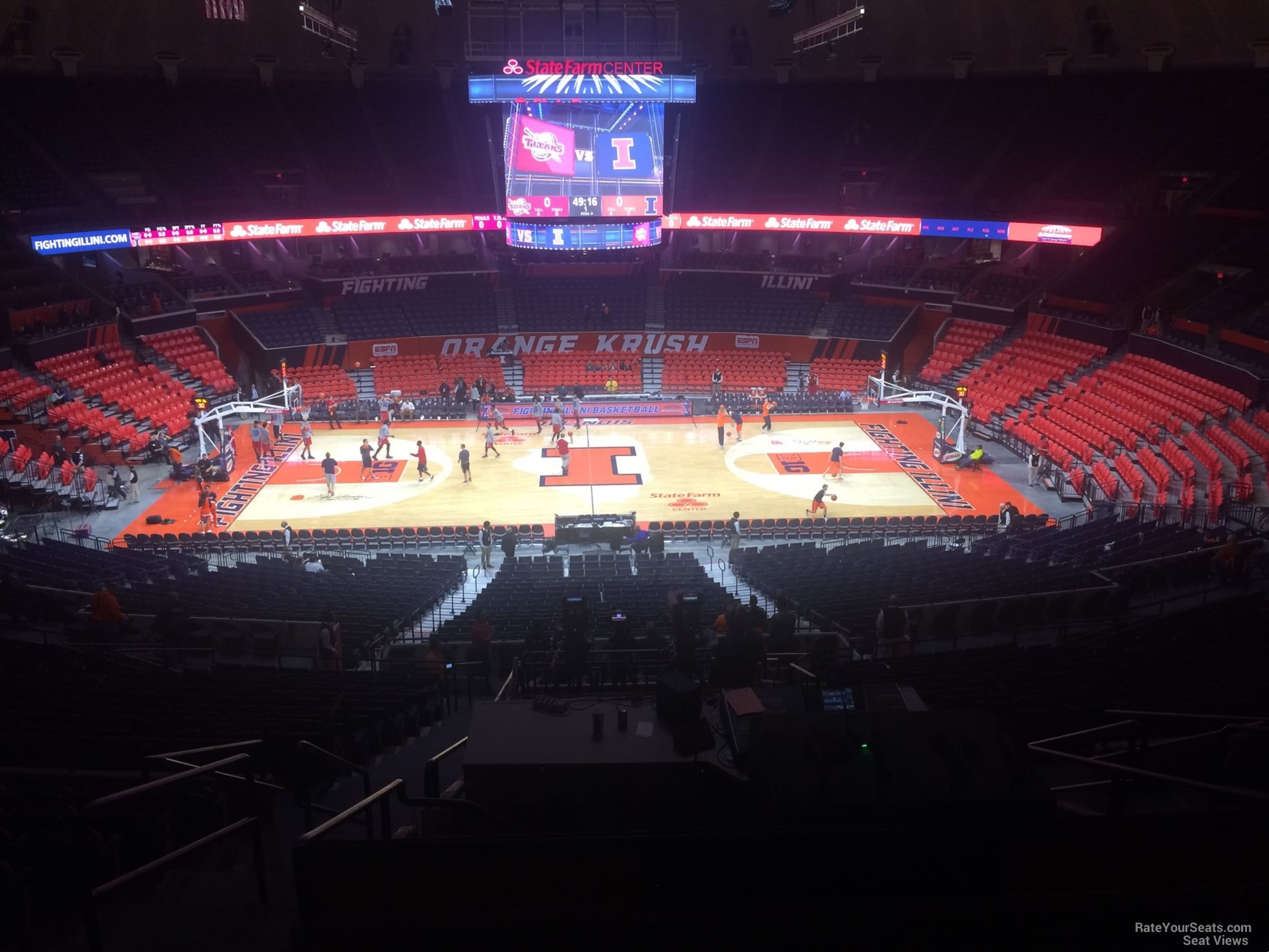 section 201, row 10 seat view  - state farm center