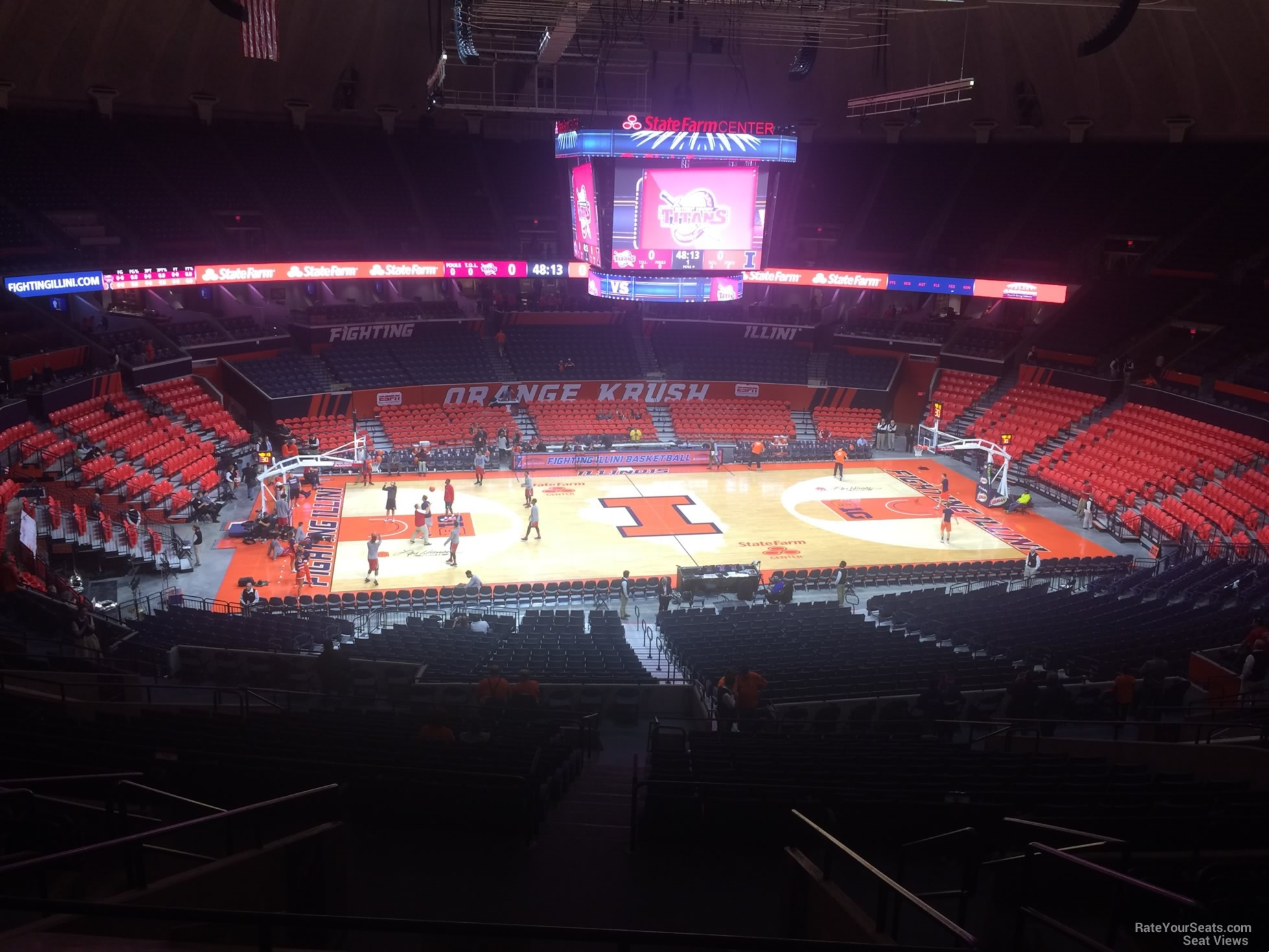 section 203, row 10 seat view  - state farm center