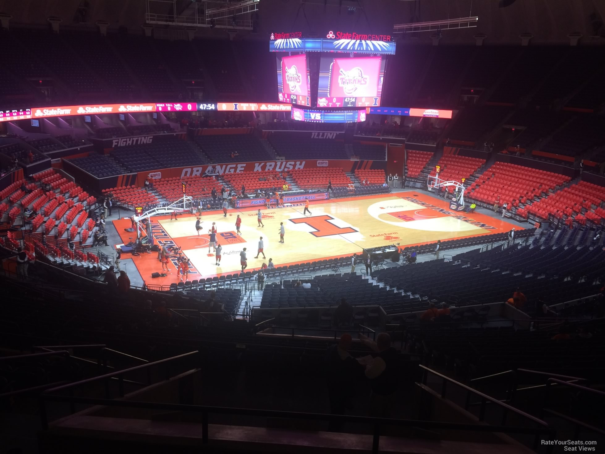 section 205, row 10 seat view  - state farm center