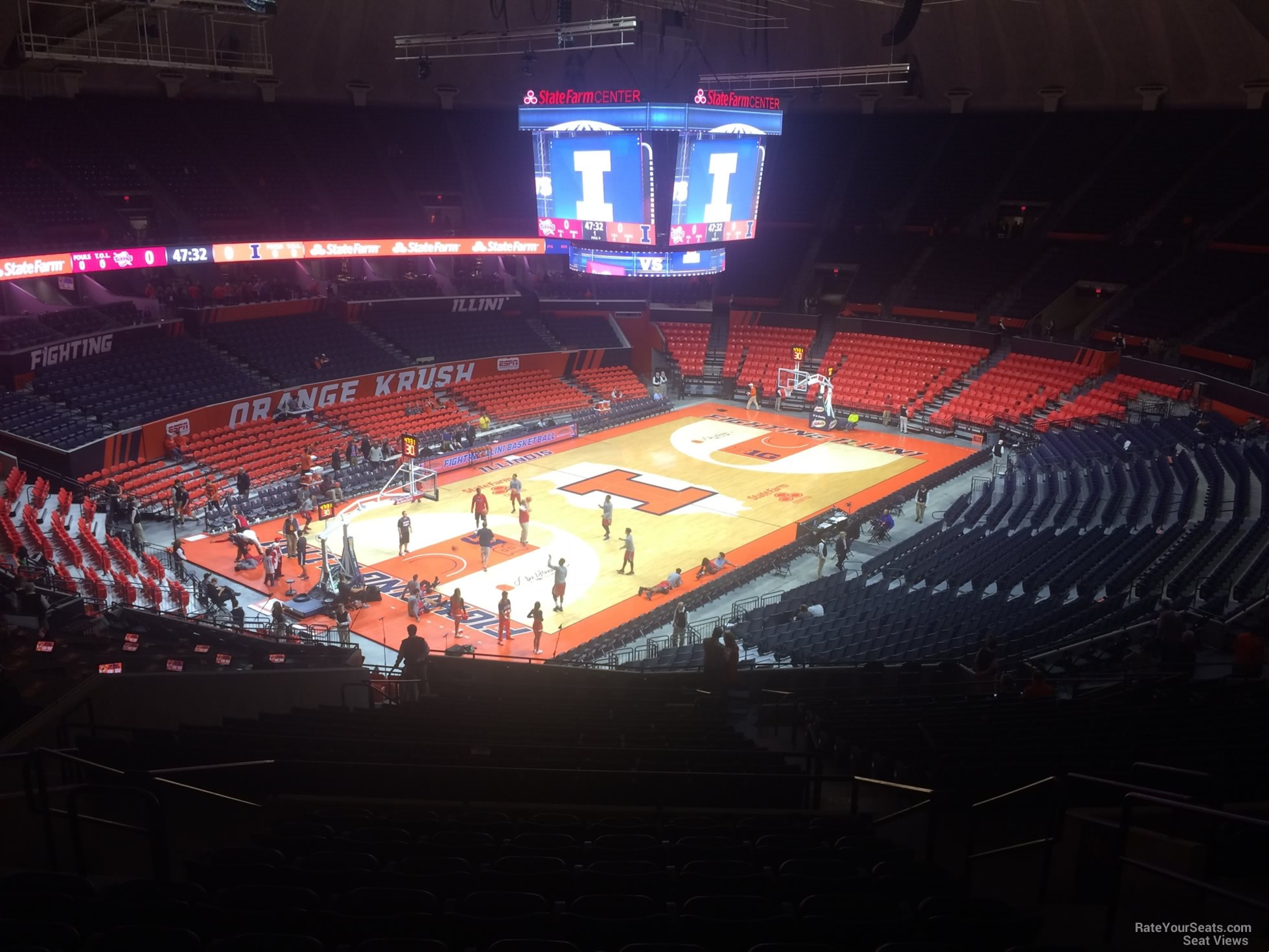 section 208, row 10 seat view  - state farm center
