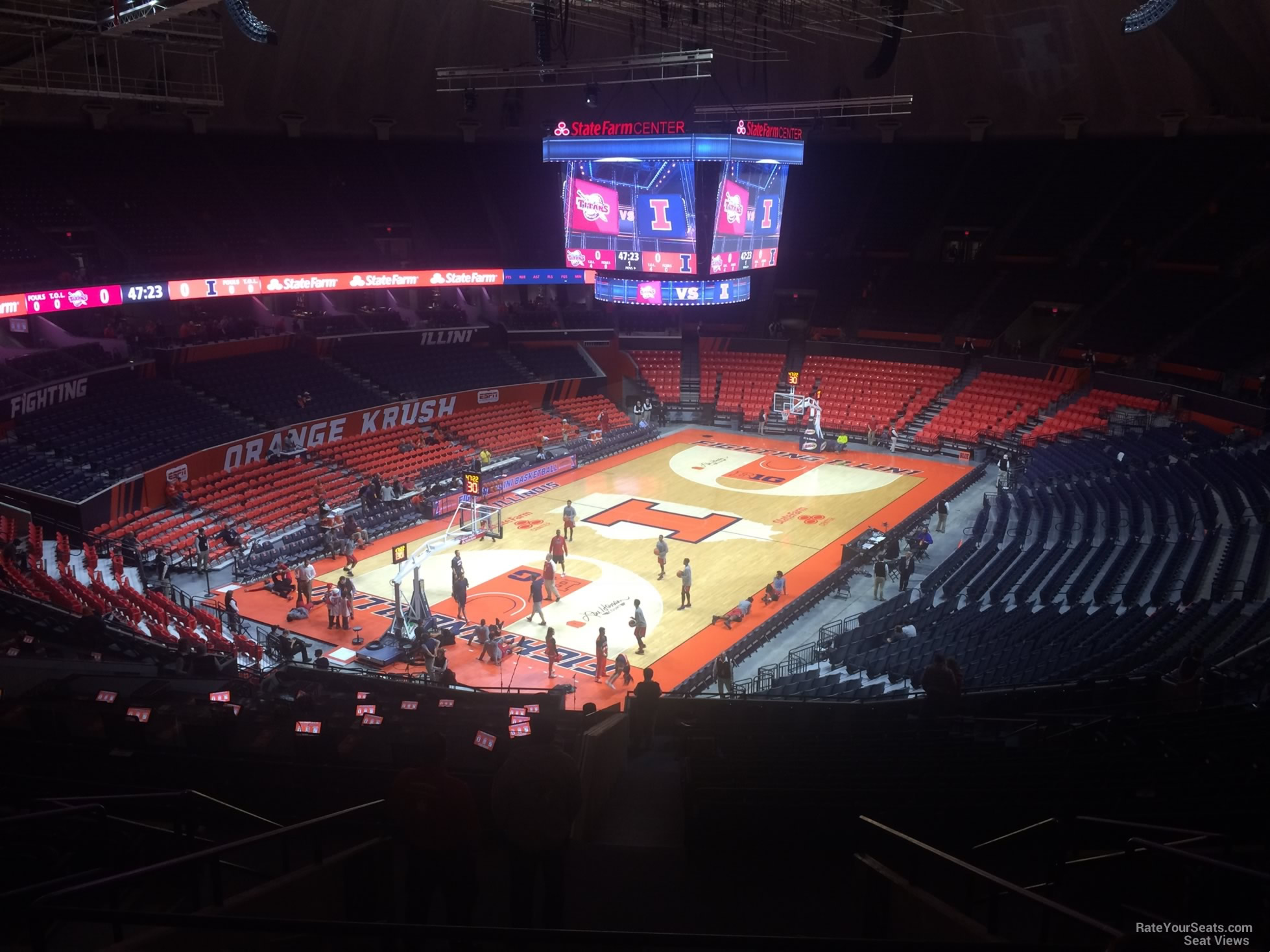 section 209, row 10 seat view  - state farm center