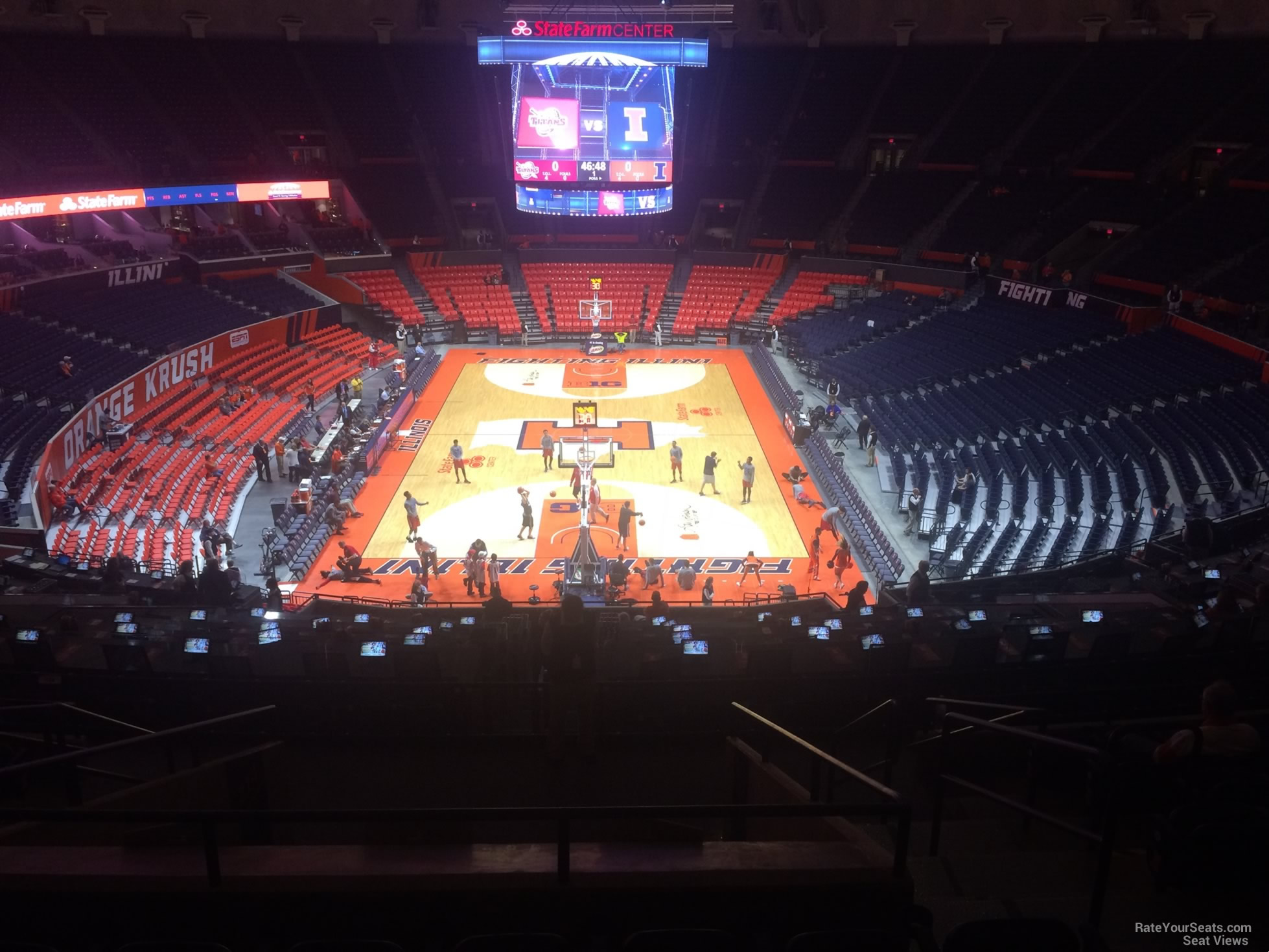 section 213, row 10 seat view  - state farm center