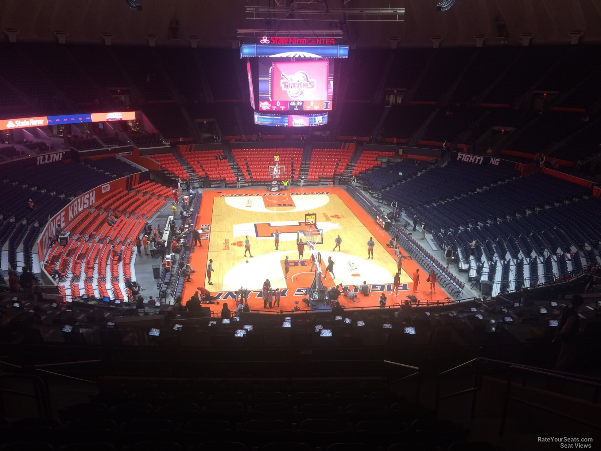 section 214, row 10 seat view  - state farm center