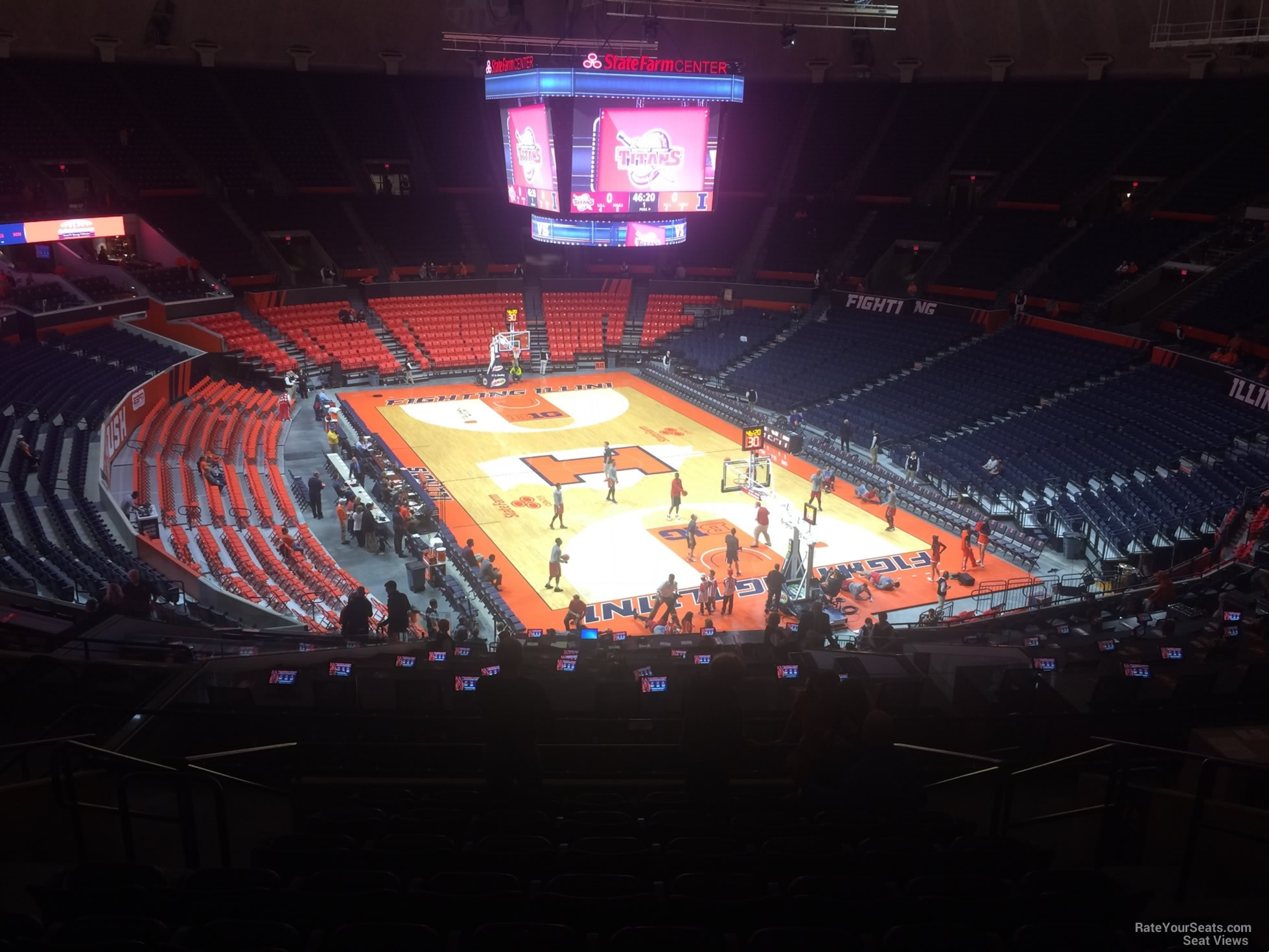 section 216, row 10 seat view  - state farm center