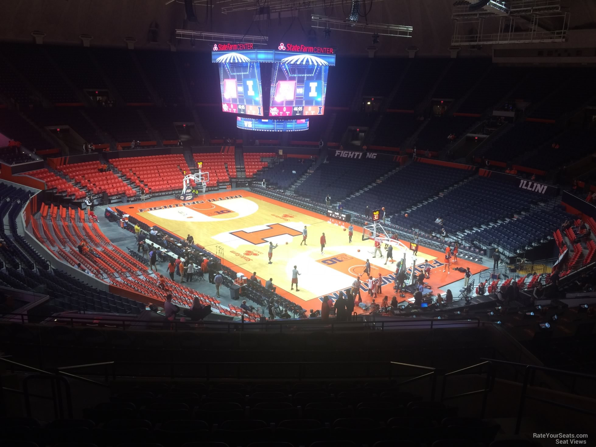 section 218, row 10 seat view  - state farm center