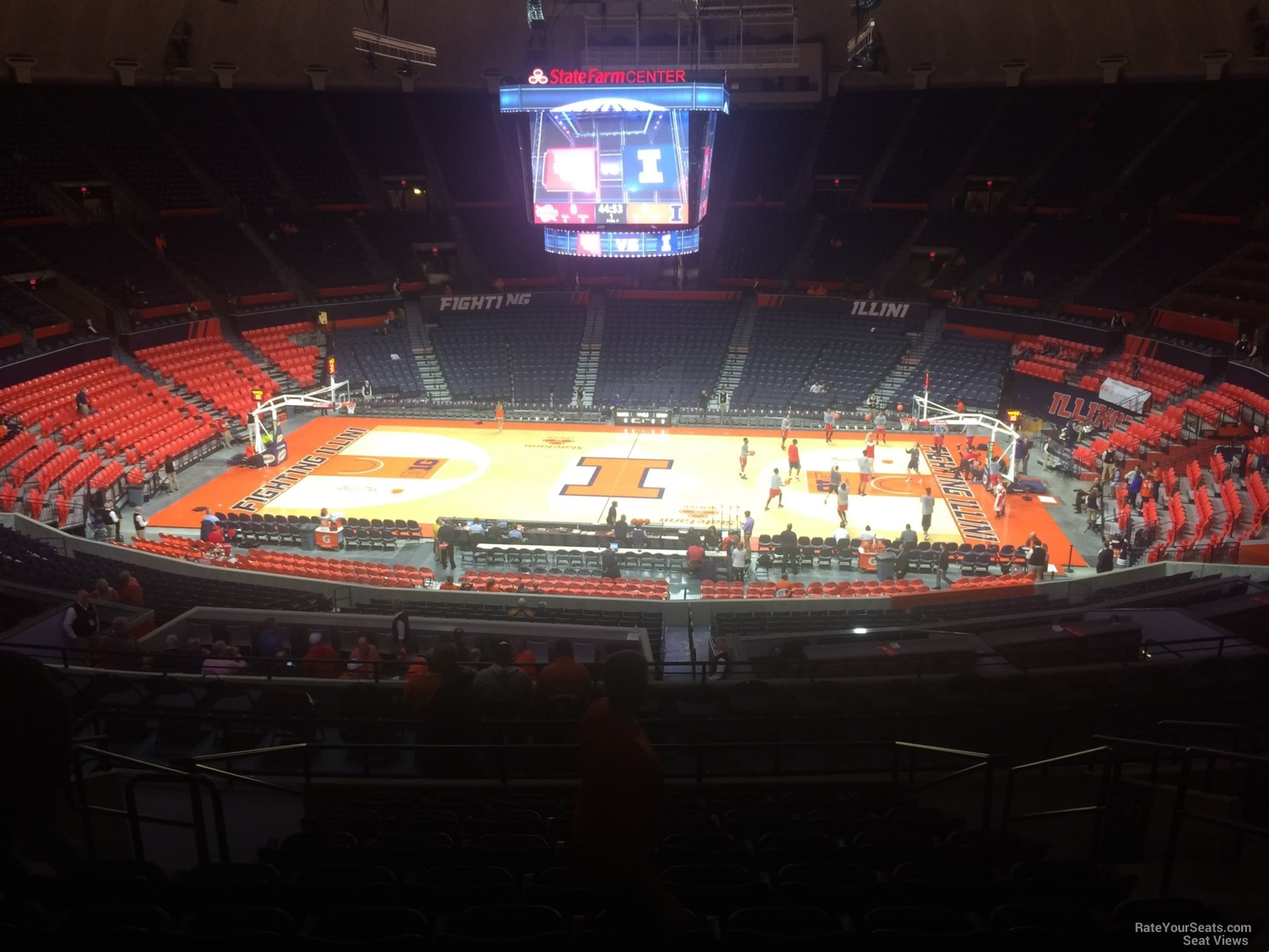 section 224, row 10 seat view  - state farm center