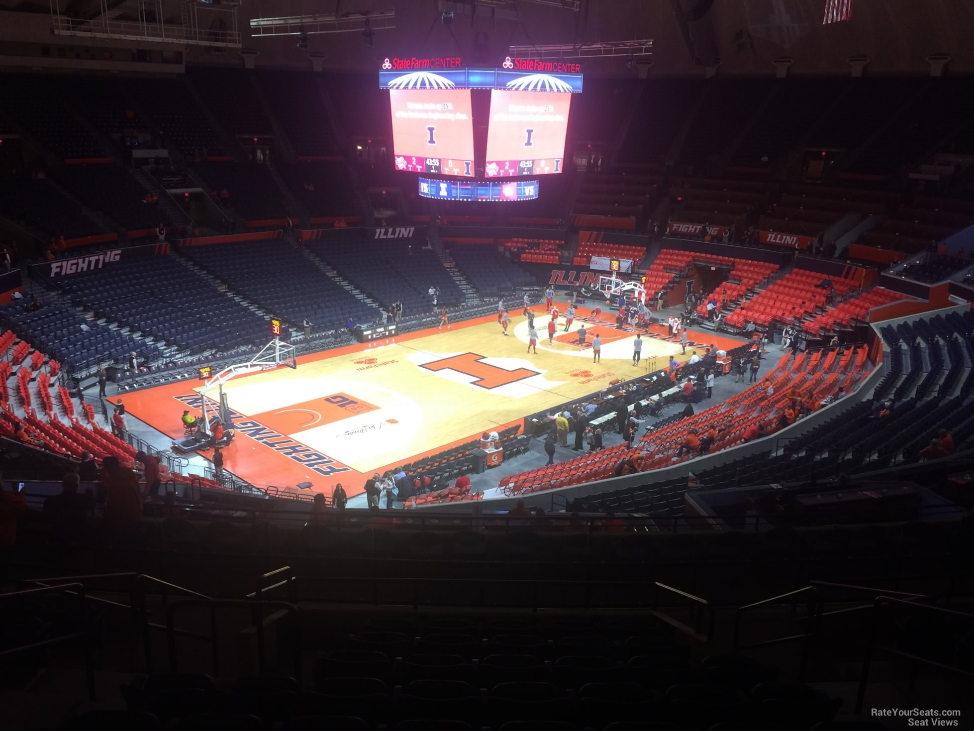 section 231, row 10 seat view  - state farm center