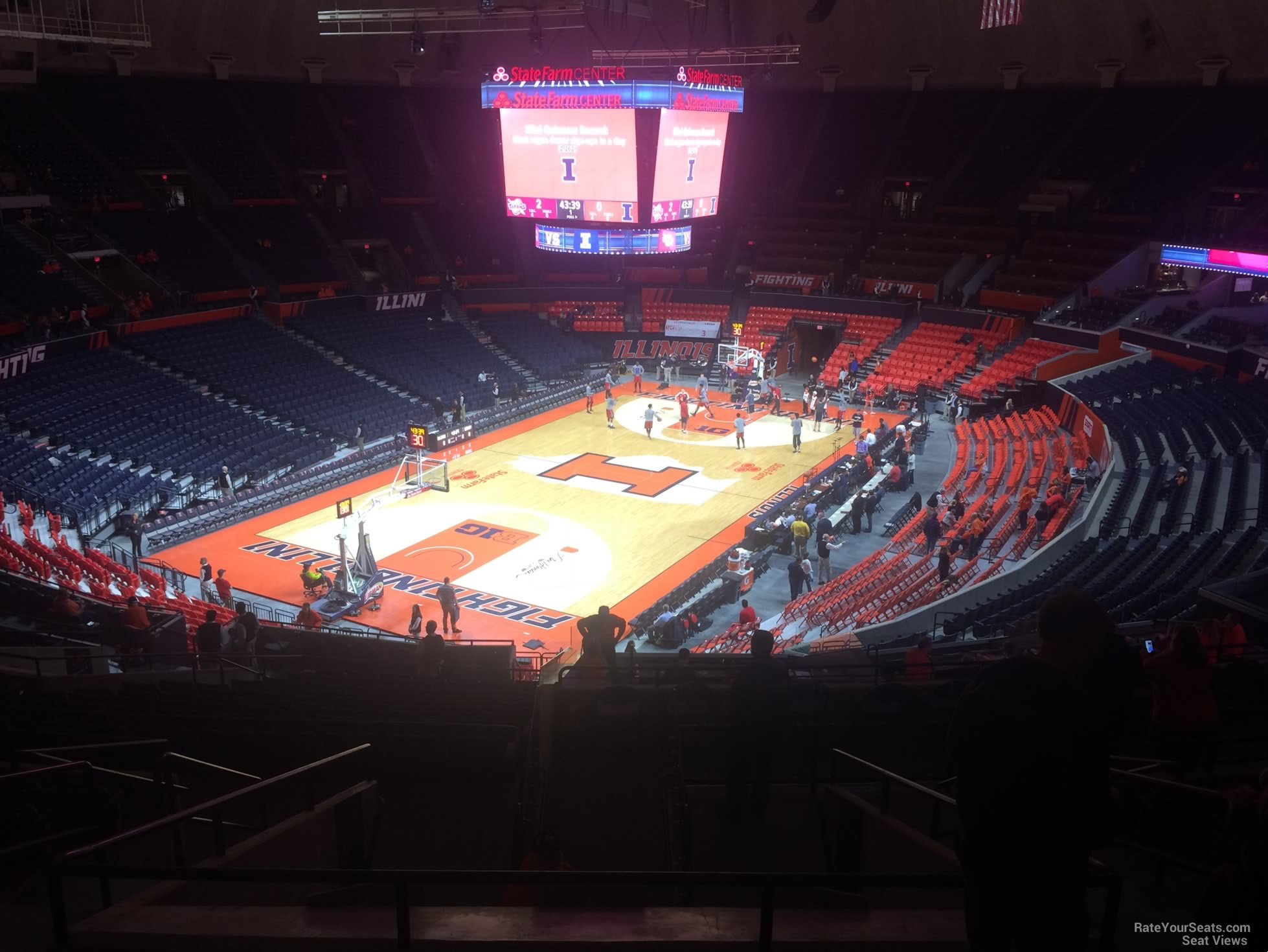 section 233, row 10 seat view  - state farm center
