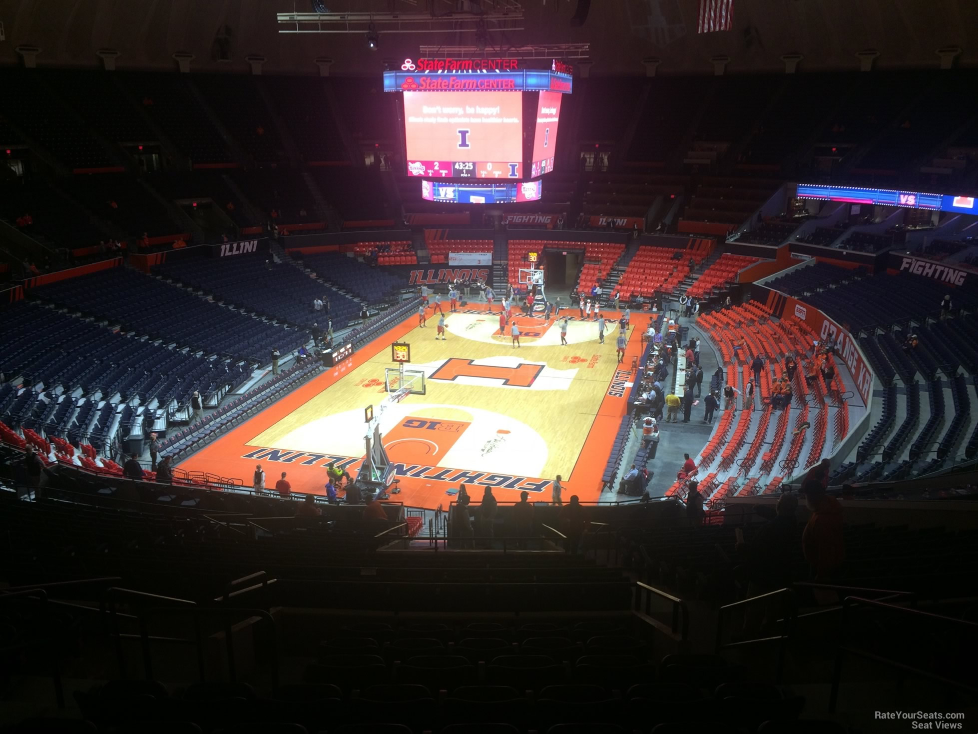 section 235, row 10 seat view  - state farm center