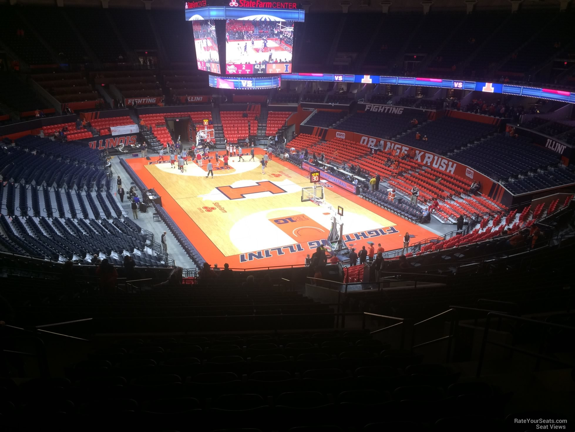 section 240, row 10 seat view  - state farm center