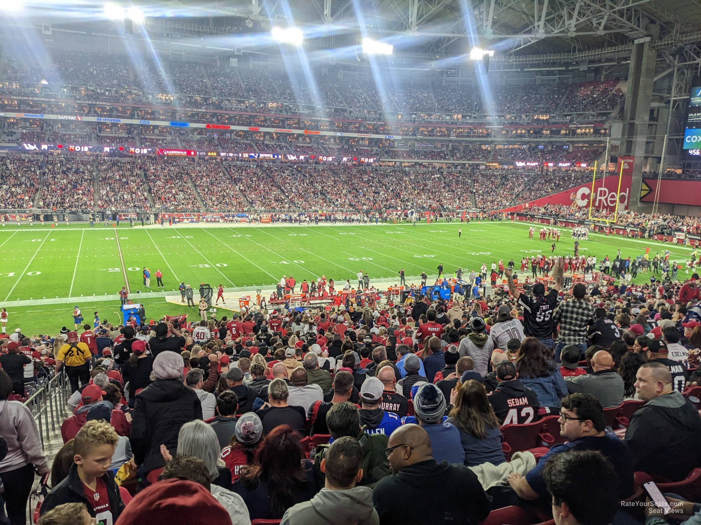 section 111, row 41 seat view  for football - state farm stadium
