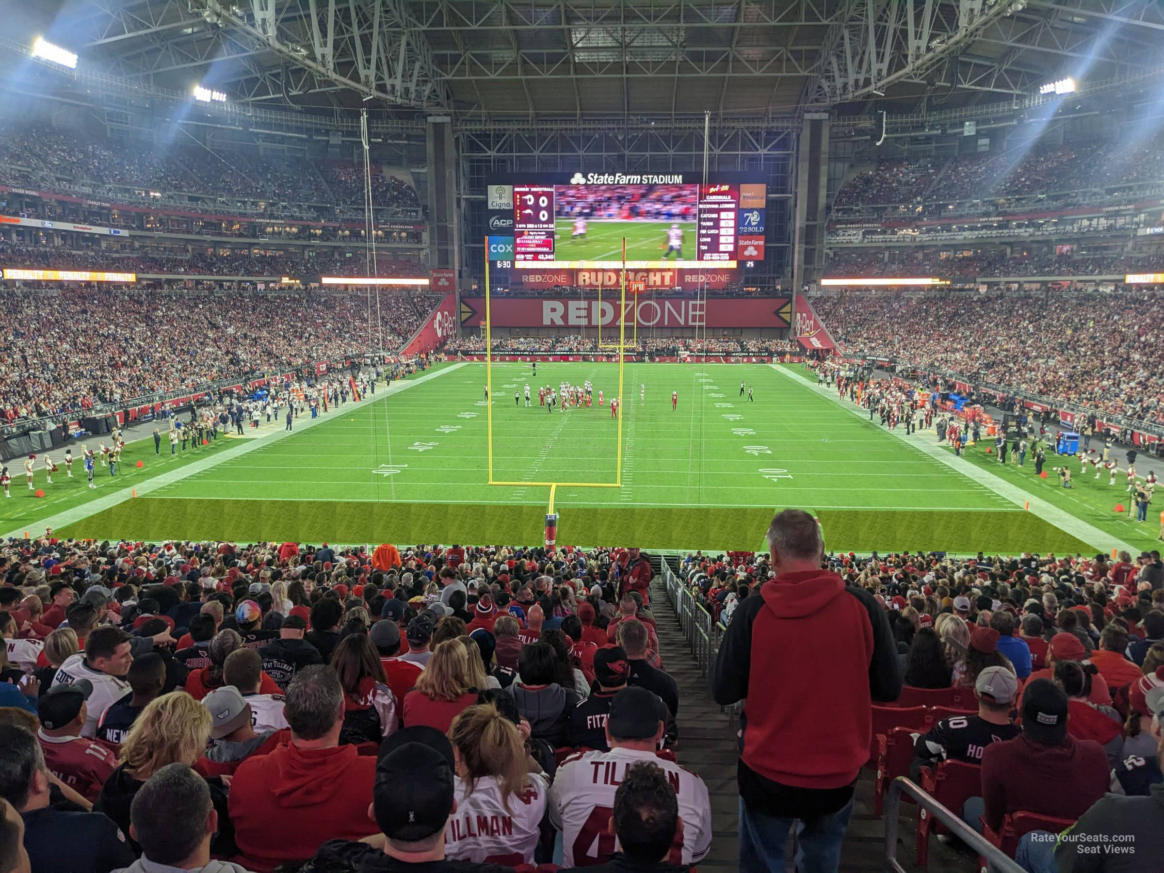 section 119, row 41 seat view  for football - state farm stadium