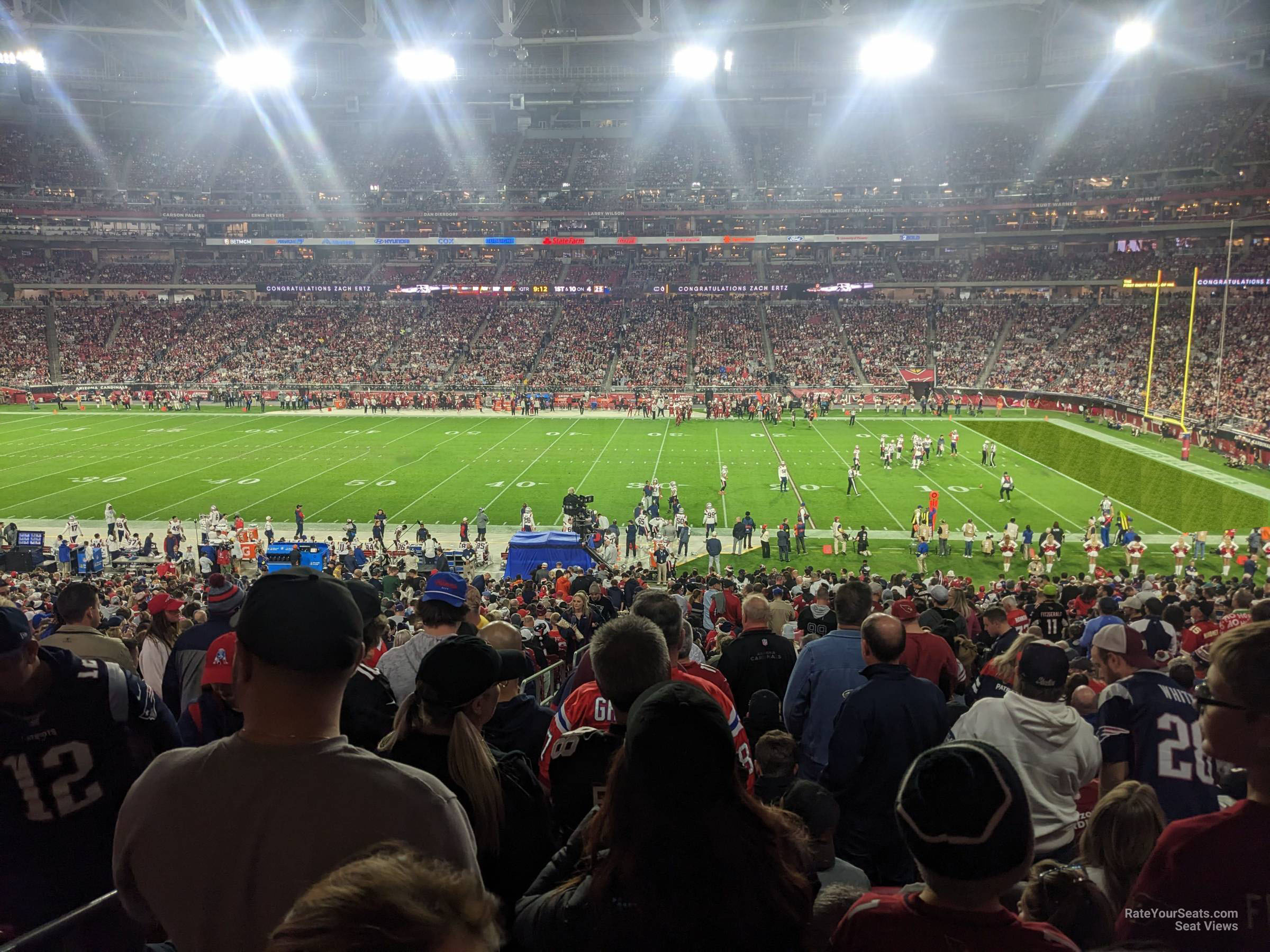 section 127, row 41 seat view  for football - state farm stadium