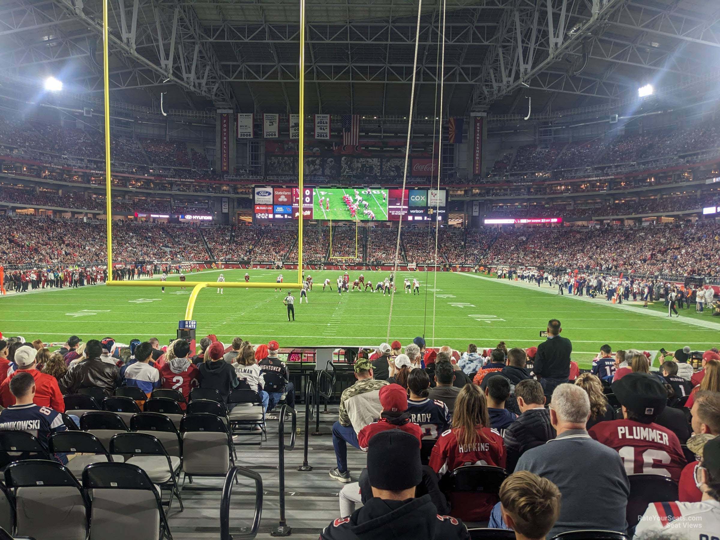 section 140, row 12 seat view  for football - state farm stadium