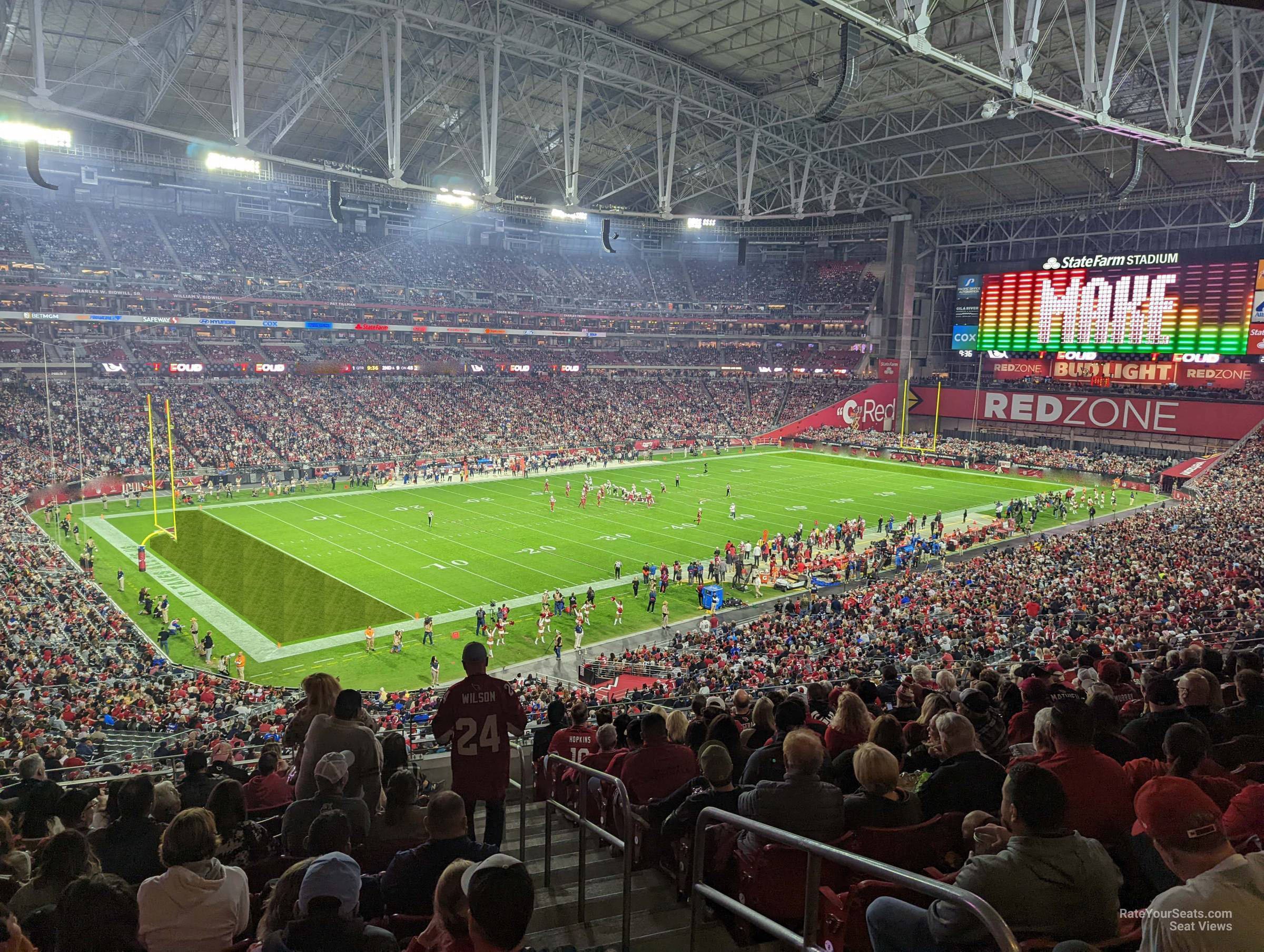 section 218, row 12 seat view  for football - state farm stadium