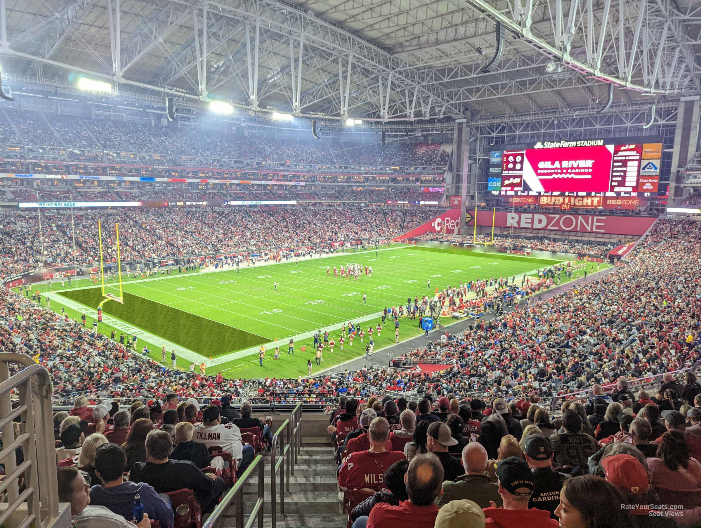 section 219, row 12 seat view  for football - state farm stadium
