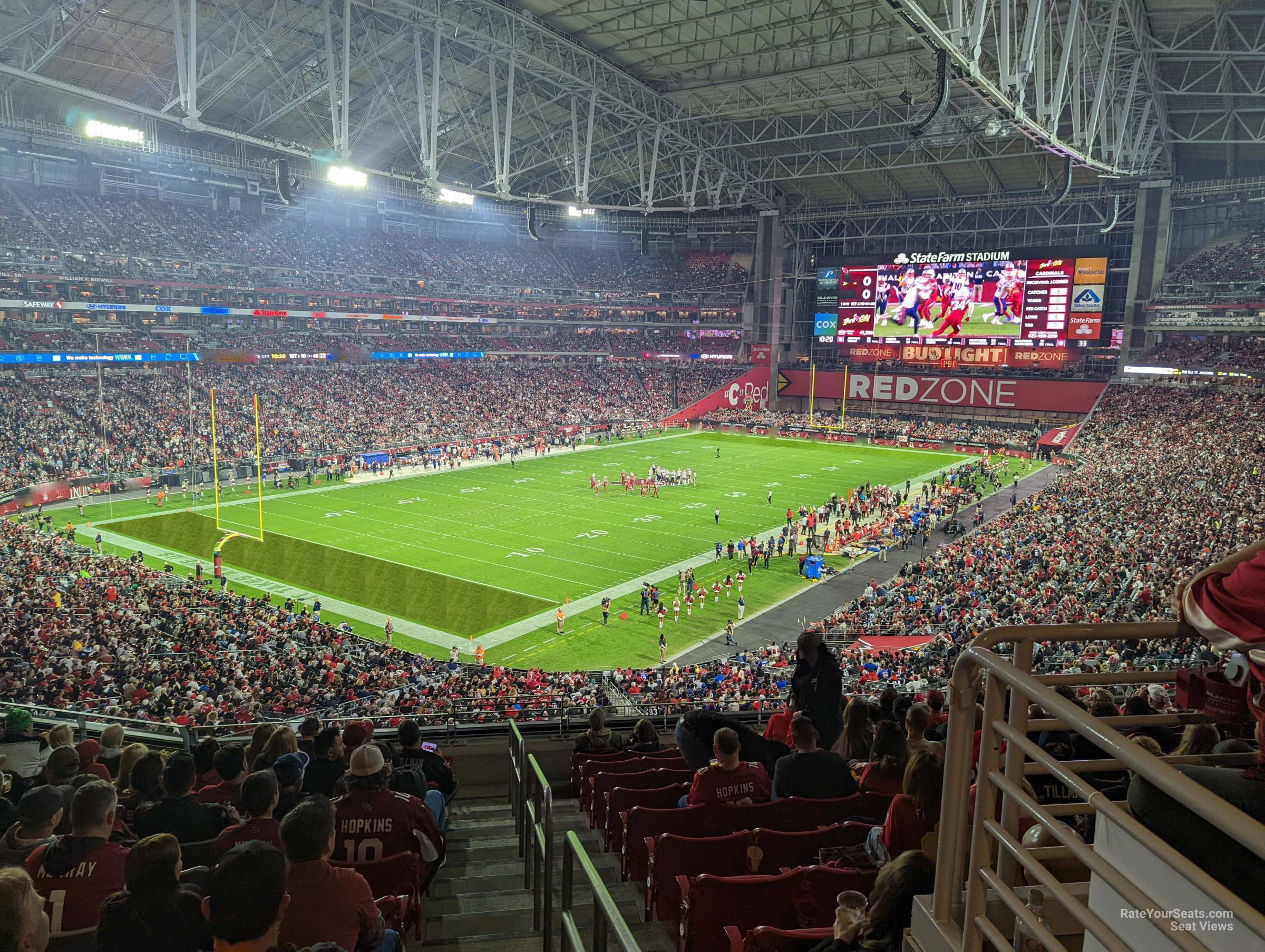section 220, row 12 seat view  for football - state farm stadium