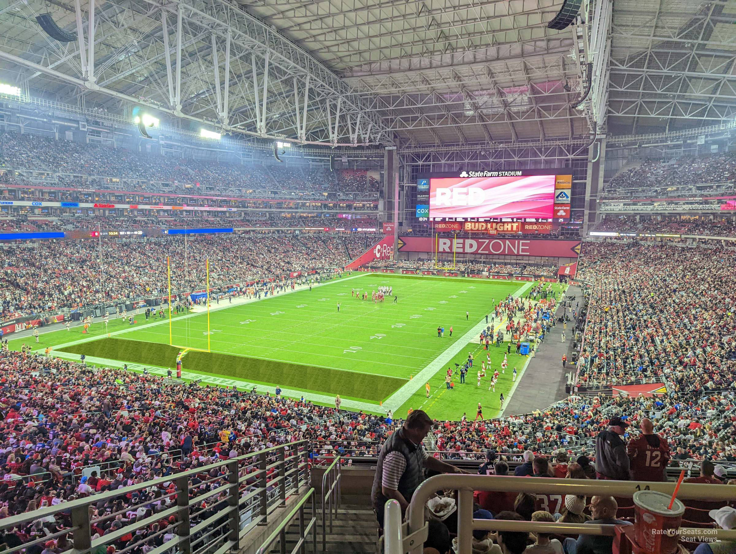 section 222, row 12 seat view  for football - state farm stadium