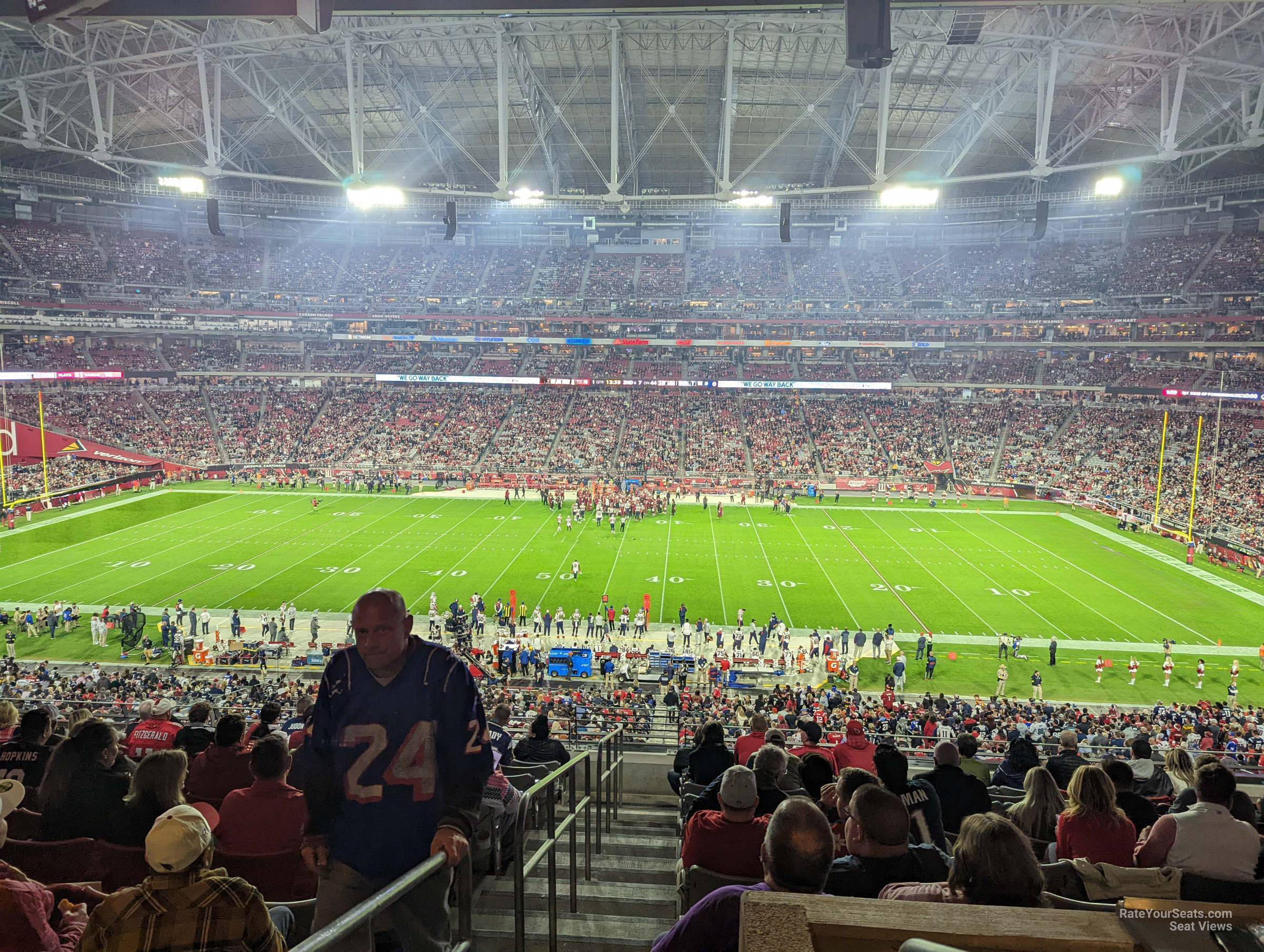 section 237, row 12 seat view  for football - state farm stadium