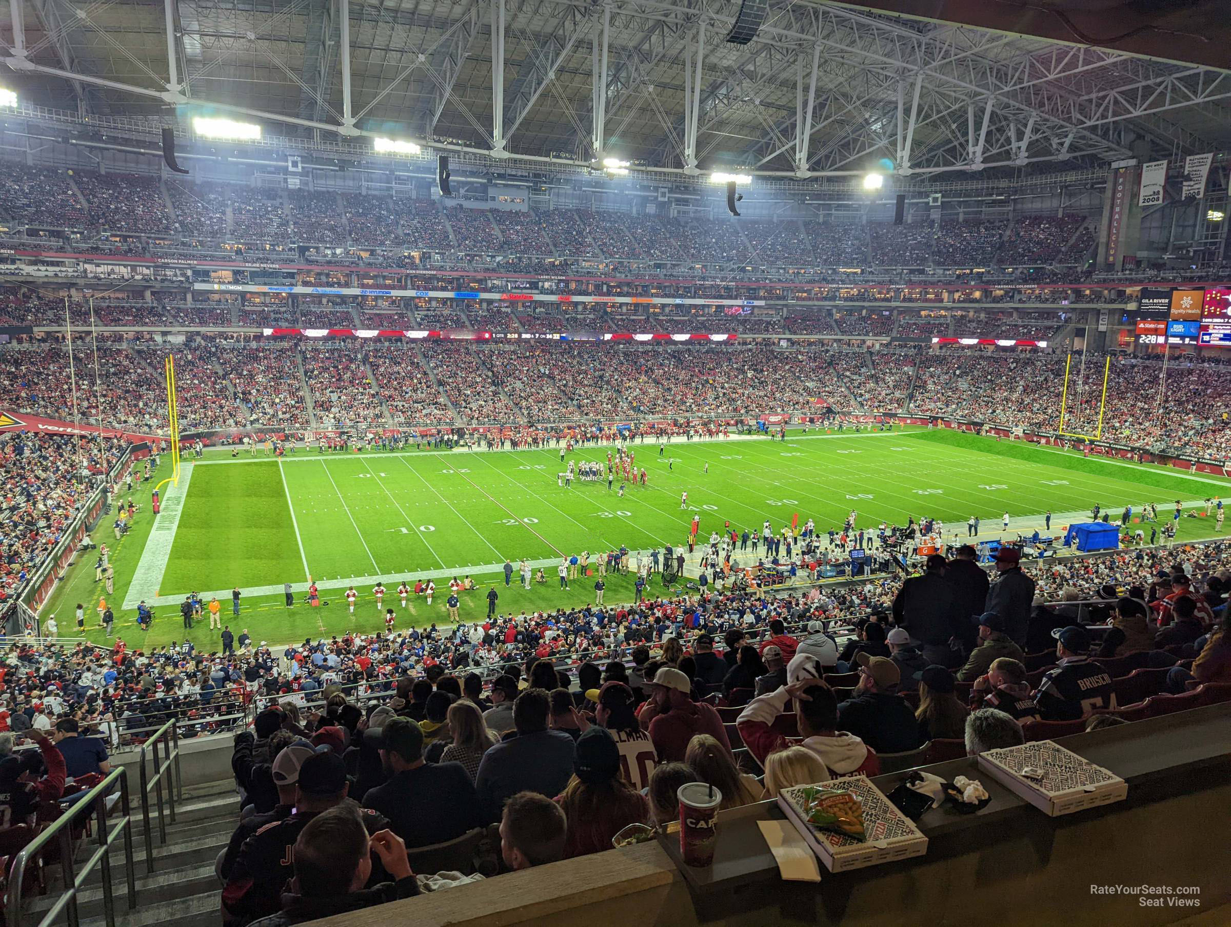 section 242, row 12 seat view  for football - state farm stadium