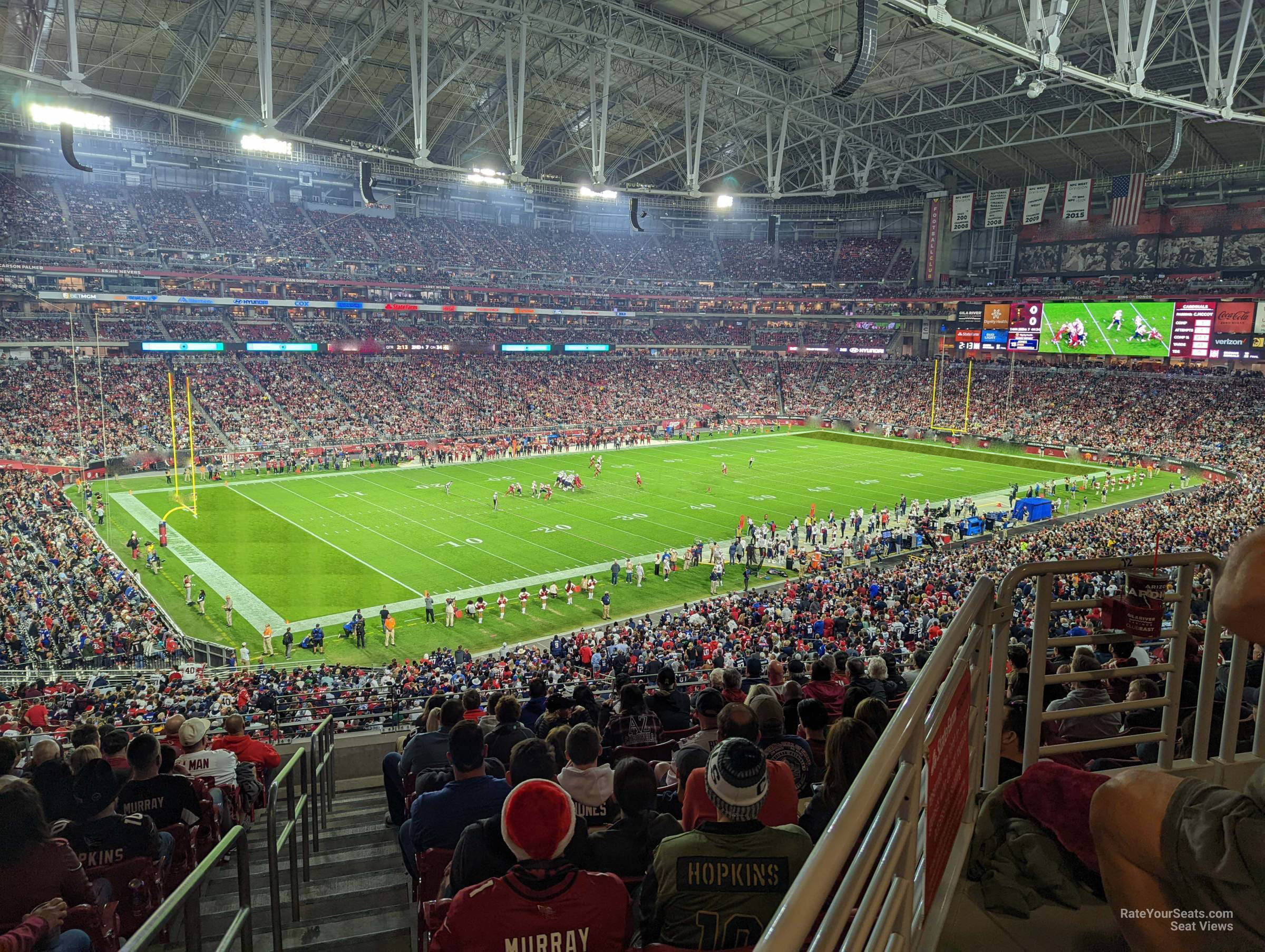 section 244, row 12 seat view  for football - state farm stadium