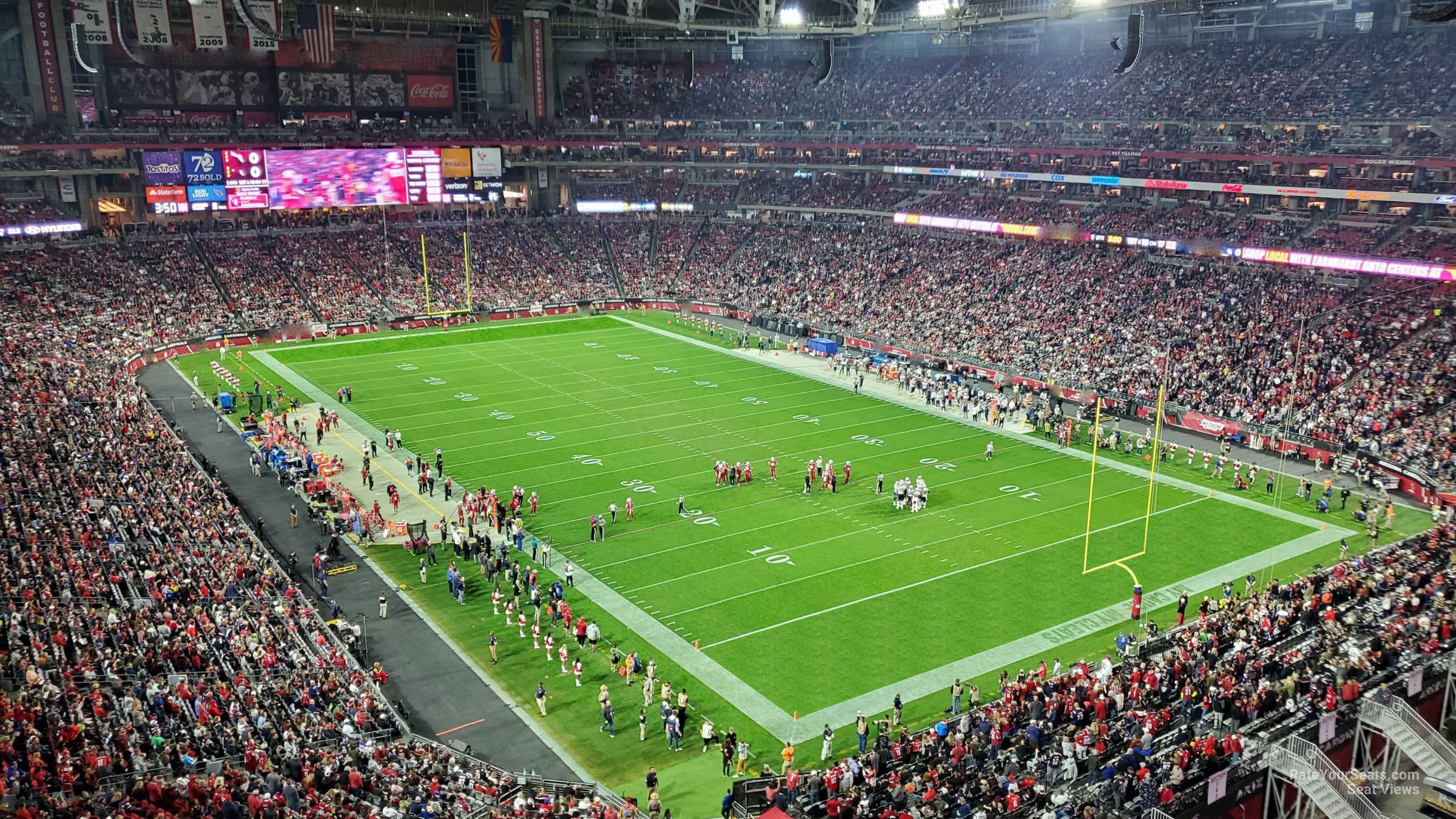 section 402, row 1 seat view  for football - state farm stadium
