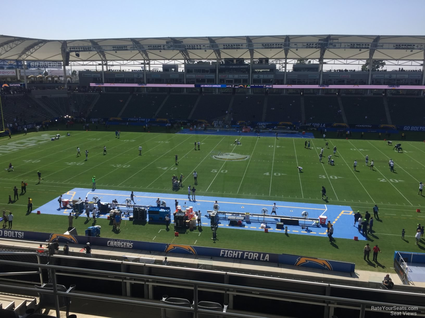section 231, row hh seat view  for football - dignity health sports park