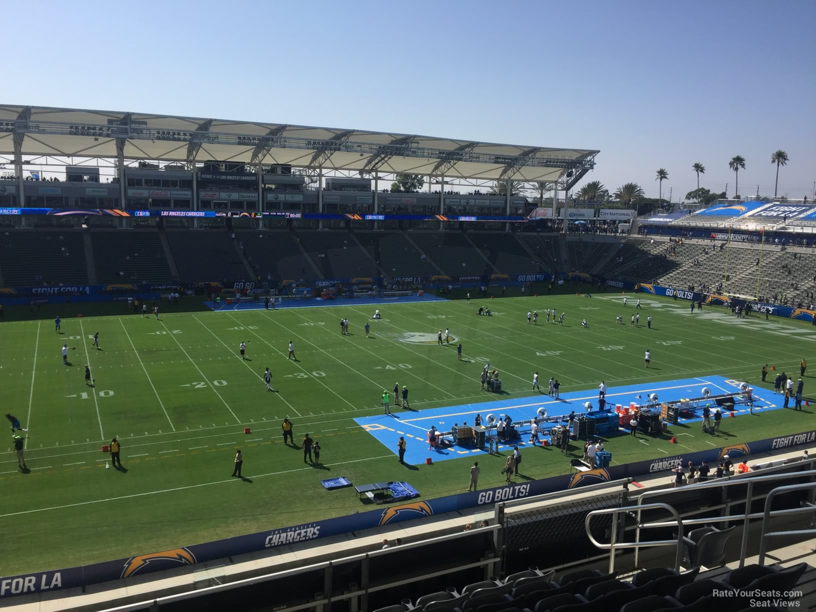 section 235, row hh seat view  for football - dignity health sports park