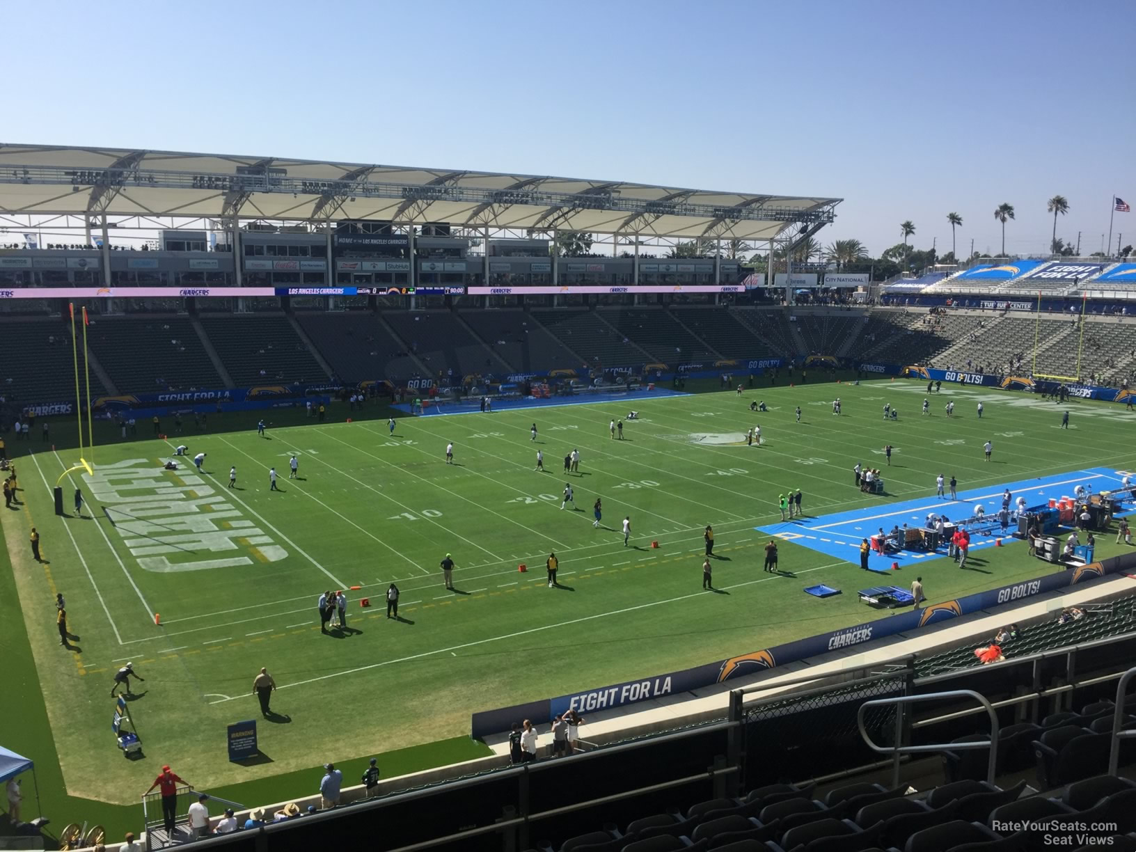 section 237, row hh seat view  for football - dignity health sports park