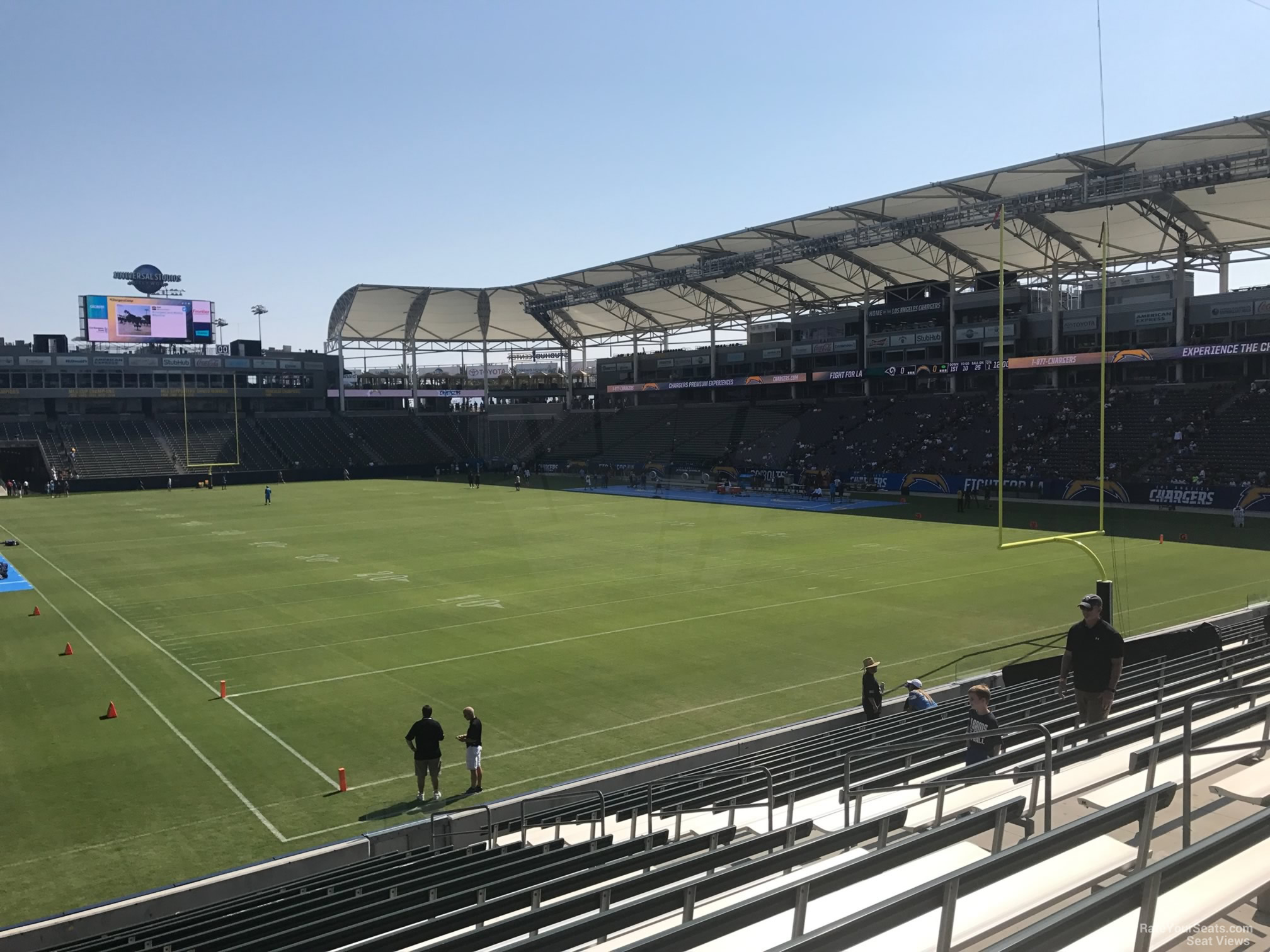 section 124, row s seat view  for football - dignity health sports park