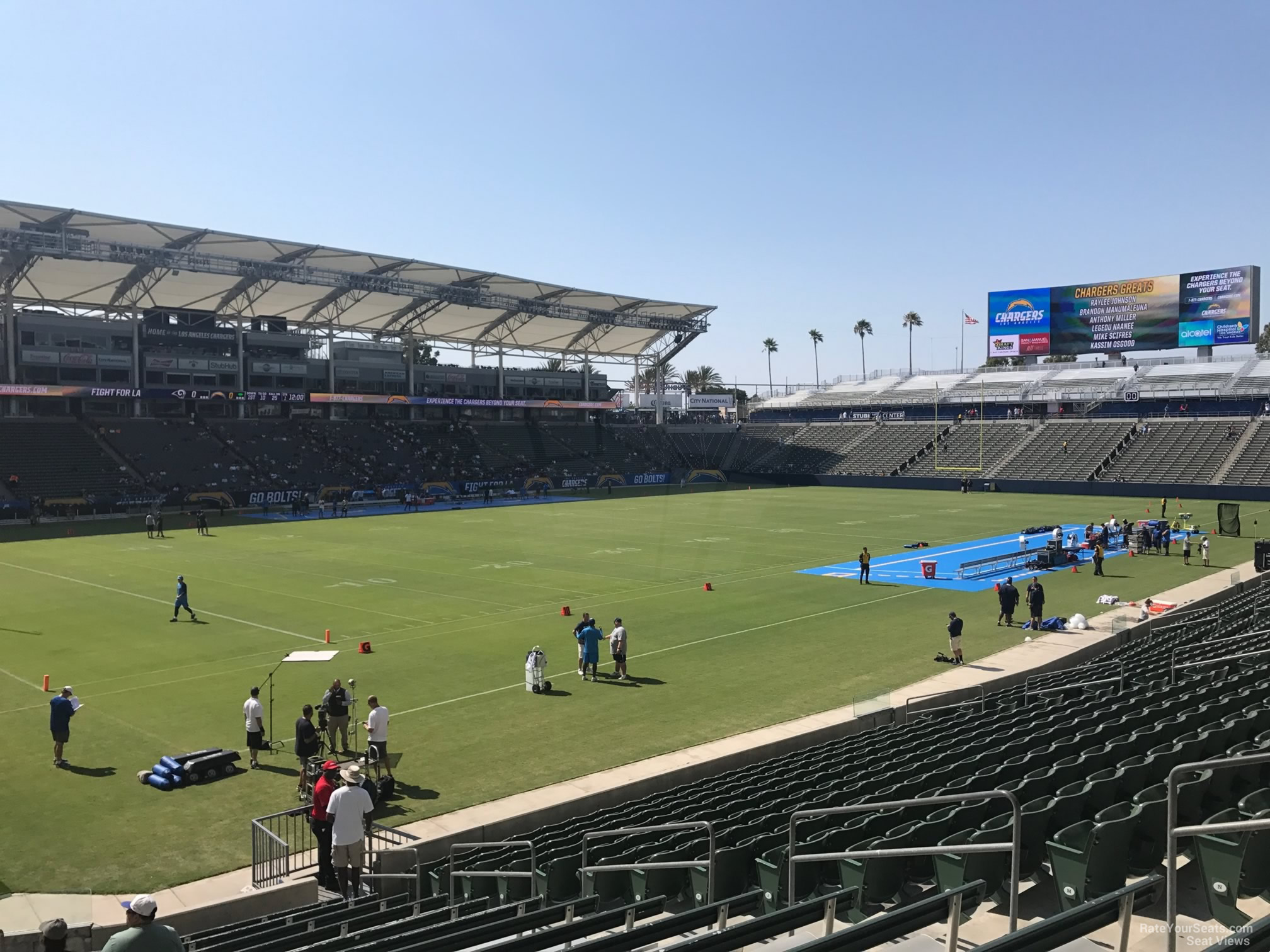 section 137, row s seat view  for football - dignity health sports park