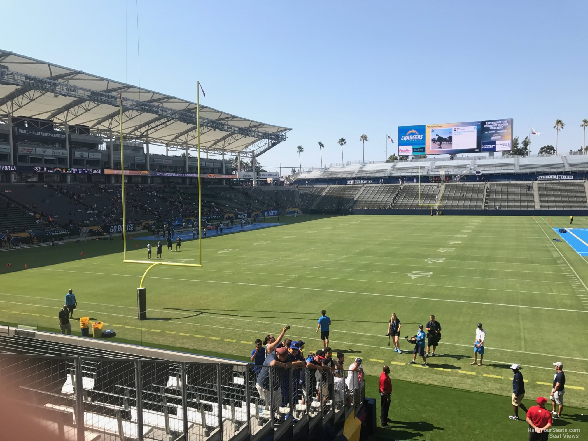 section 141, row s seat view  for football - dignity health sports park