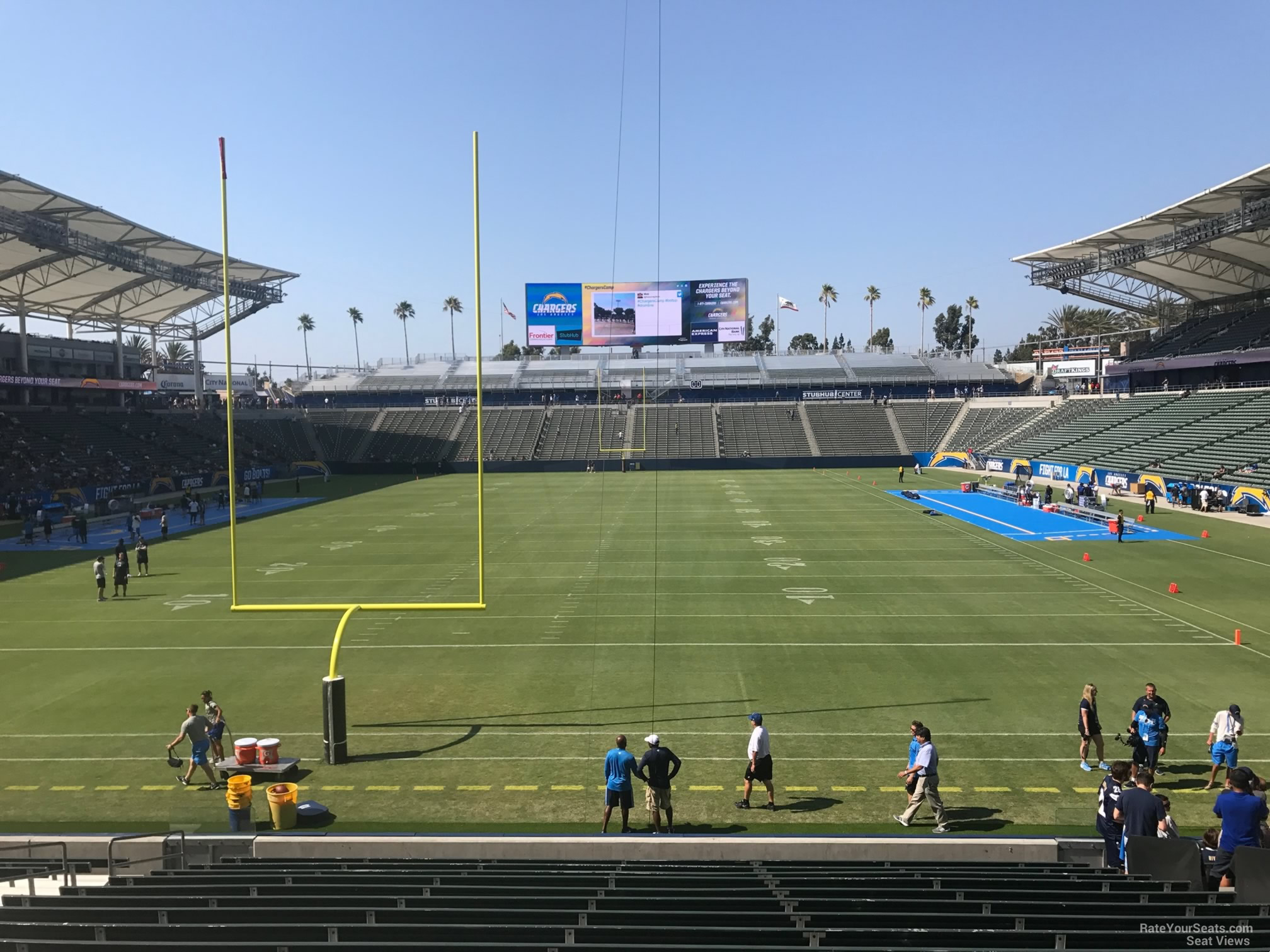 section 142, row s seat view  for football - dignity health sports park