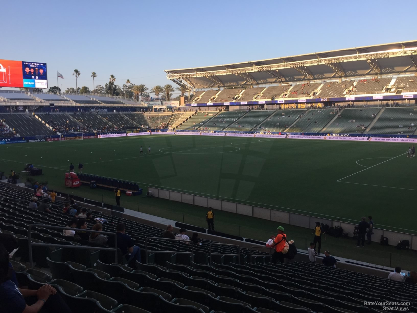 section 107, row v seat view  for soccer - dignity health sports park