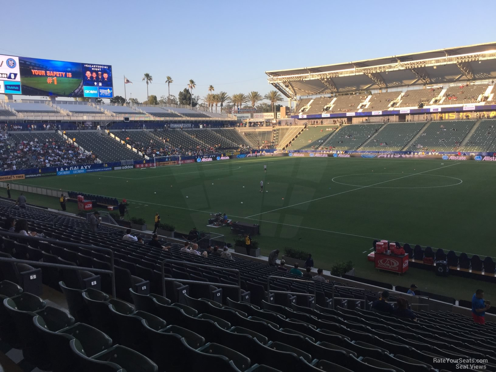section 109, row v seat view  for soccer - dignity health sports park