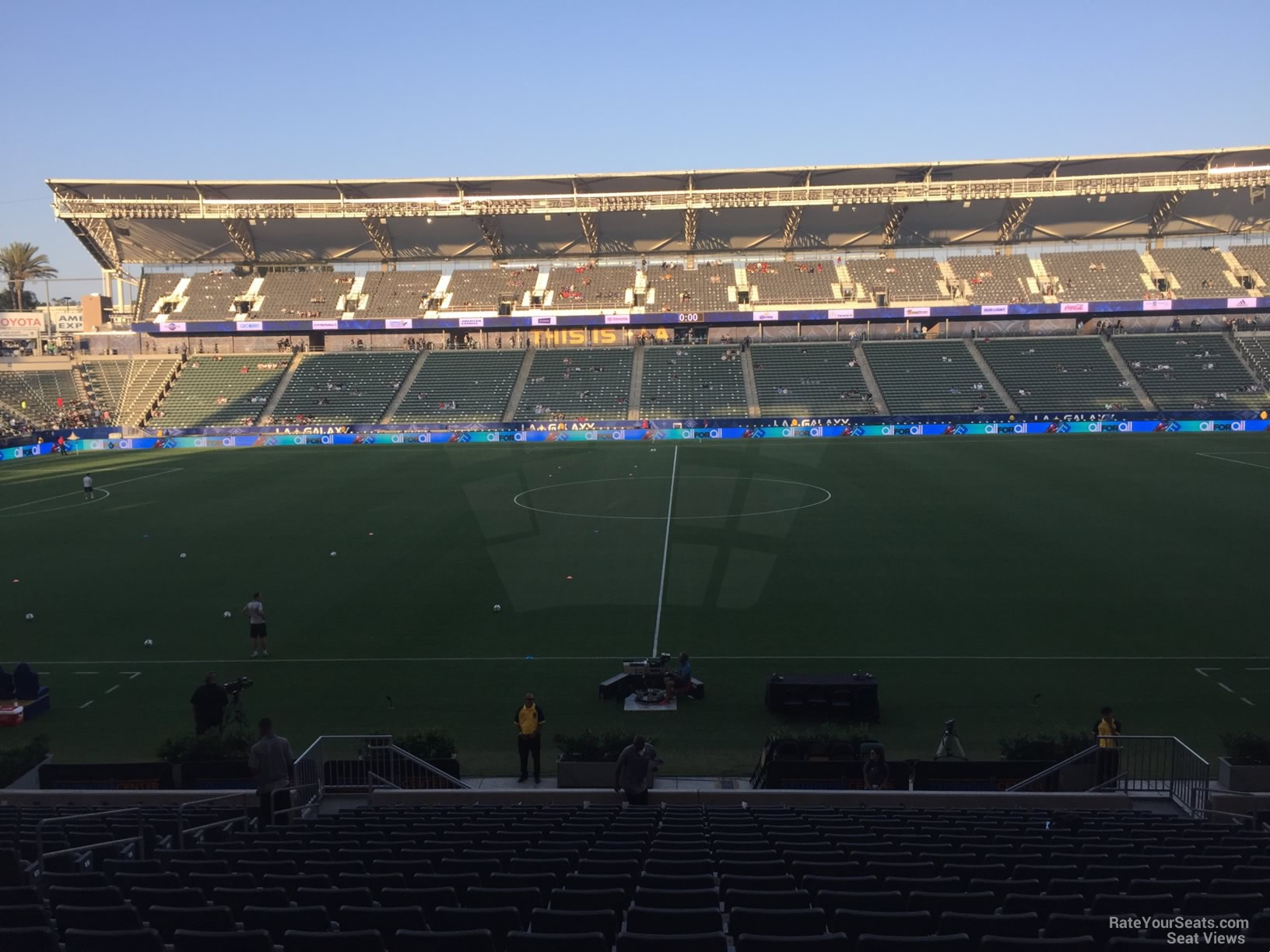 section 111, row v seat view  for soccer - dignity health sports park