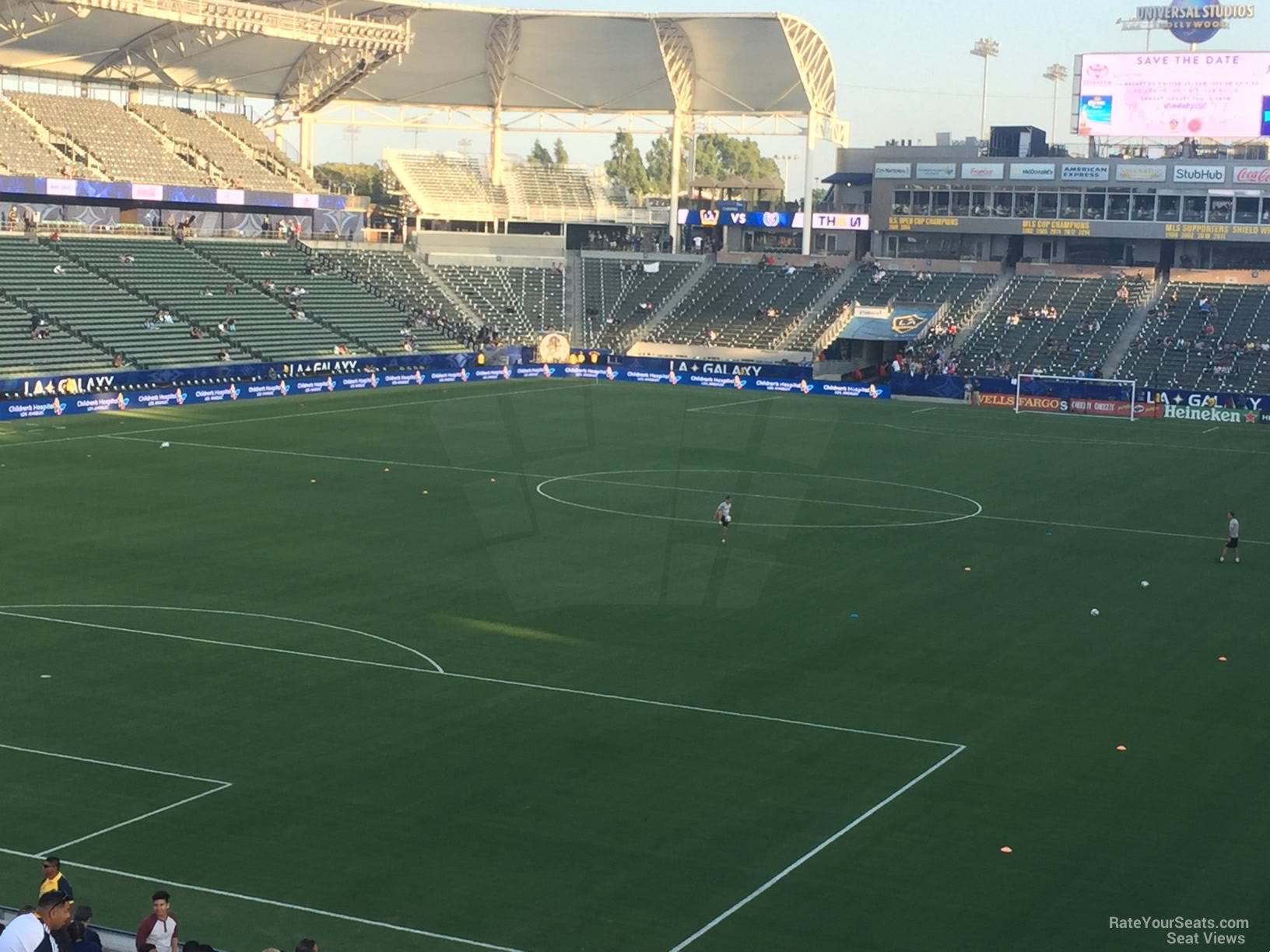 section 119, row v seat view  for soccer - dignity health sports park