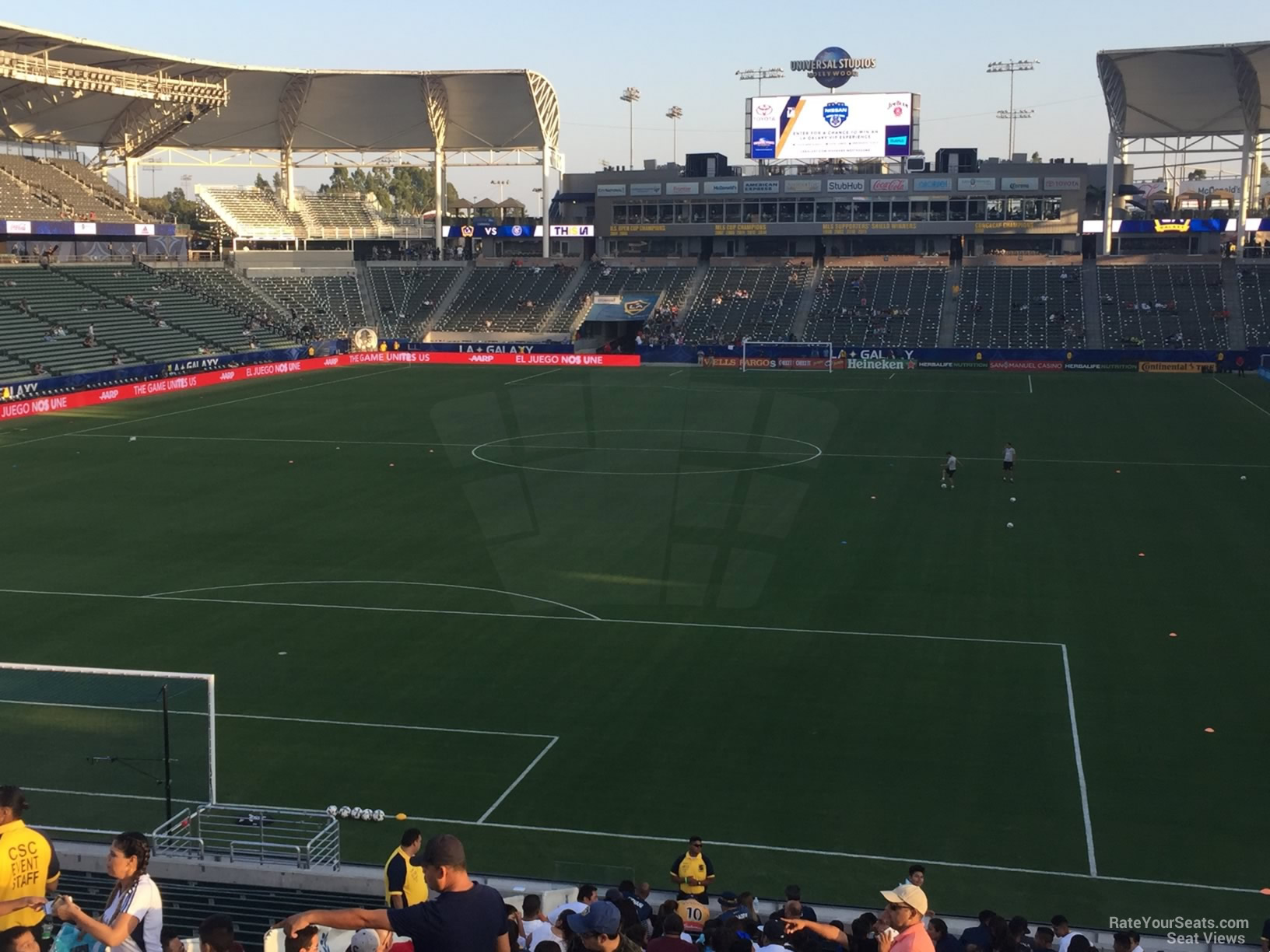 section 120, row v seat view  for soccer - dignity health sports park