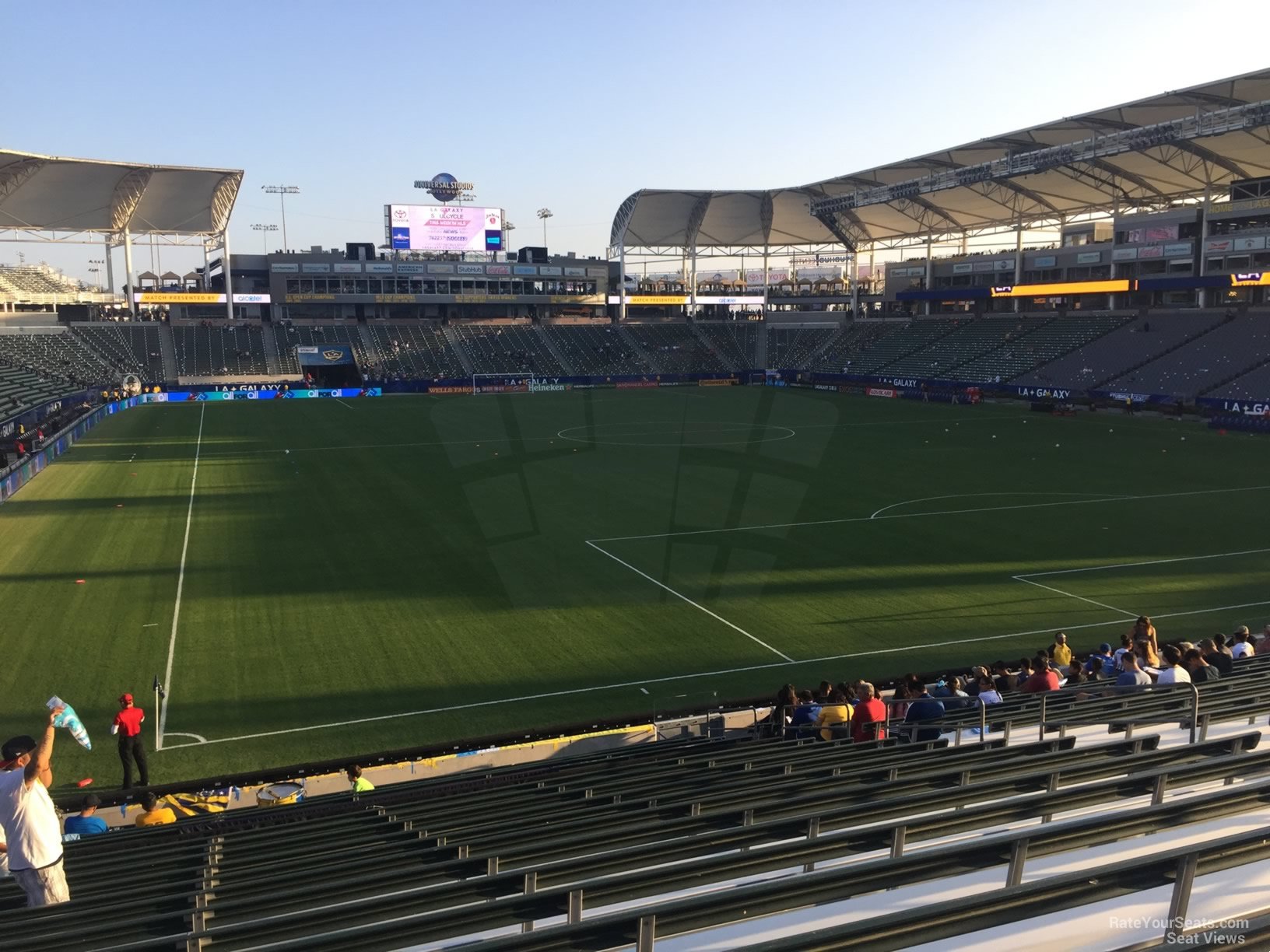 section 124, row v seat view  for soccer - dignity health sports park